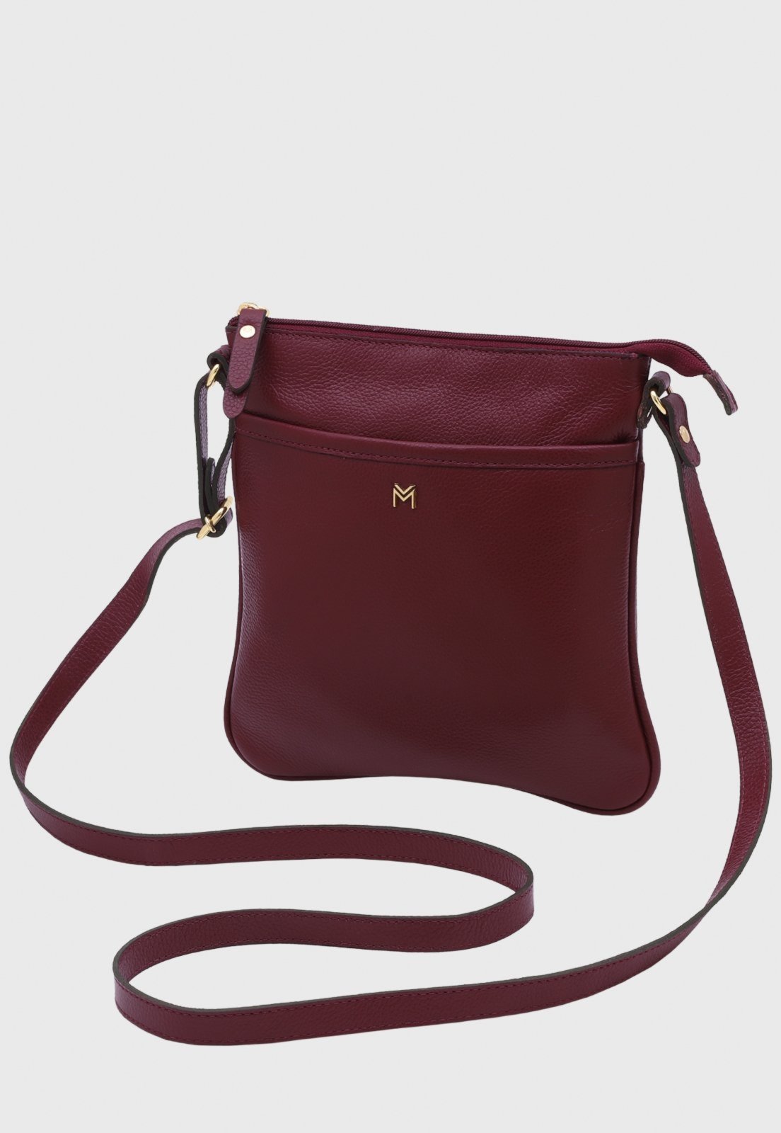 Bolsa Transversal Couro Mariart Cupuaçu Rubi