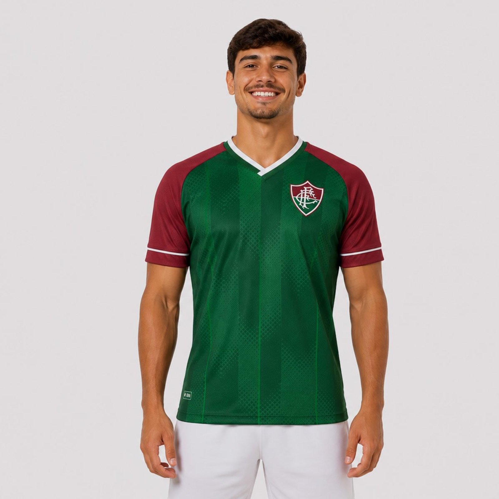 Camisa Fluminense Escudo Verde e Bordô