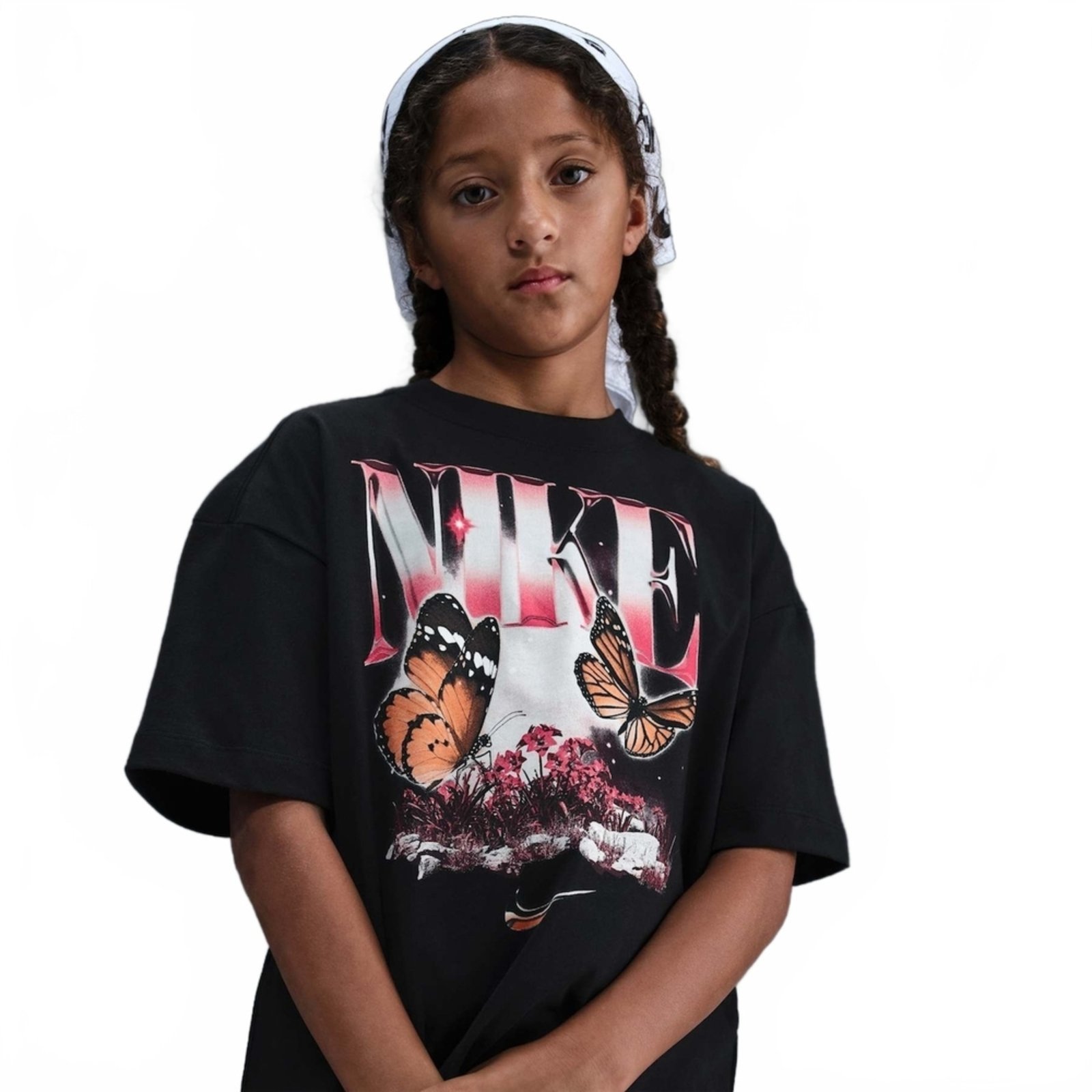 Infantil - Camiseta Nike Sportswear Butterfly Oversized