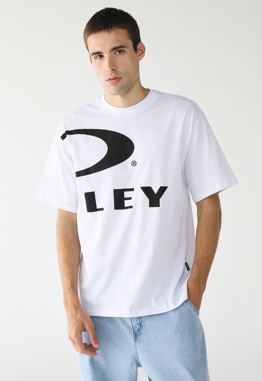 Camiseta Oakley Reta Logo Branca