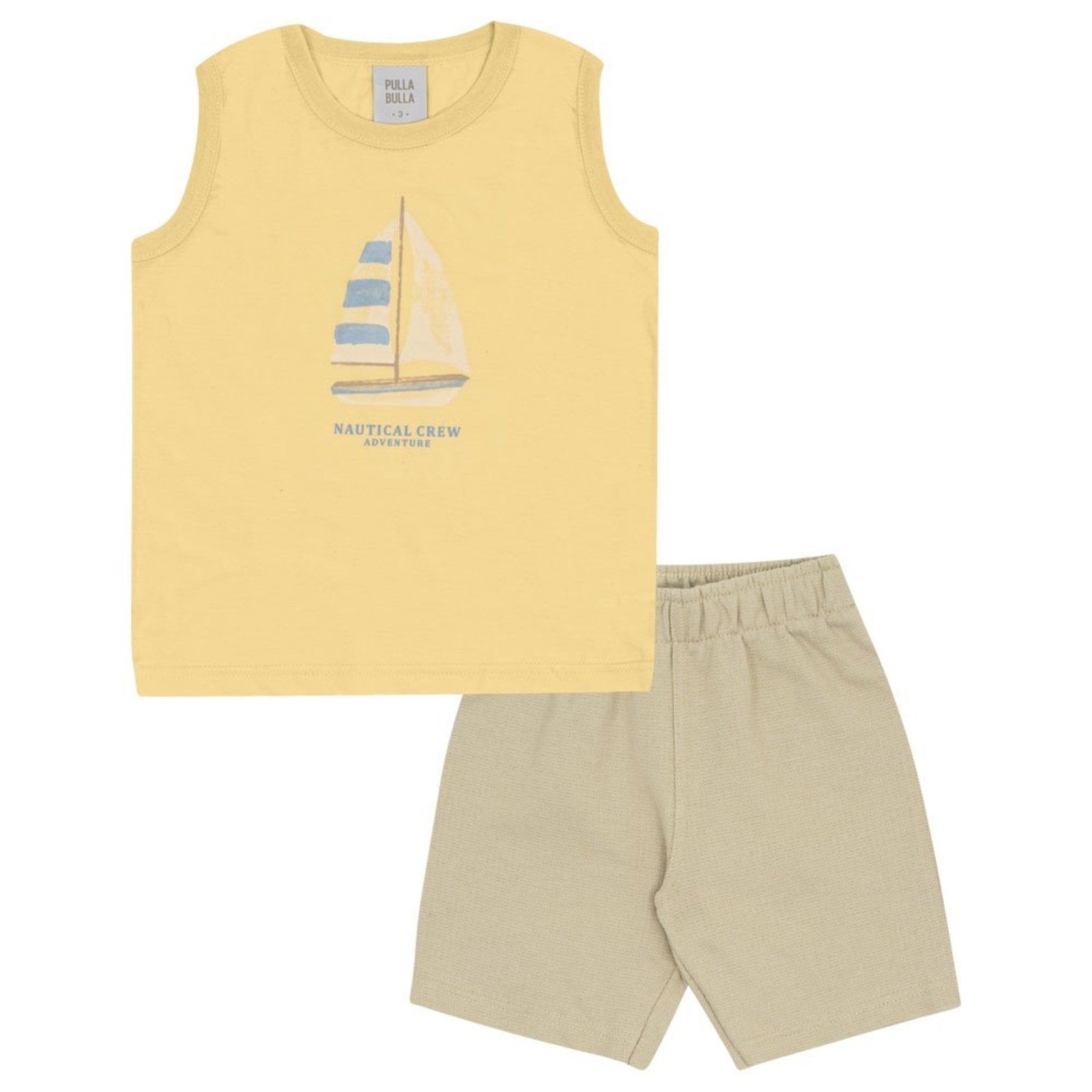 Infantil - Conjunto Amarelo Primeiros Passos Menino - 53369-1346