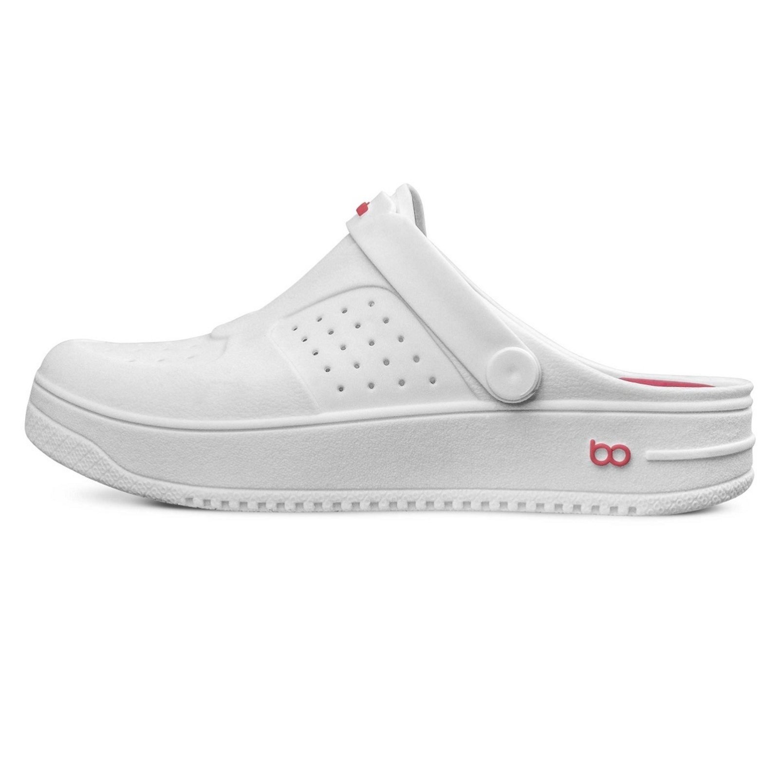 Sandália Boaonda Urban Babuche Conforto Impacto Uniforme Branco