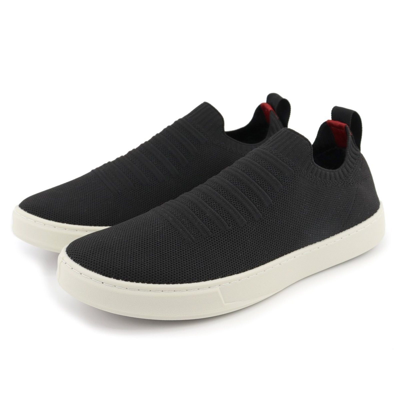 Sapato Casual Masculino Veritimo Sapatenis Knit Tênis Leve Confortável Tendência Preto