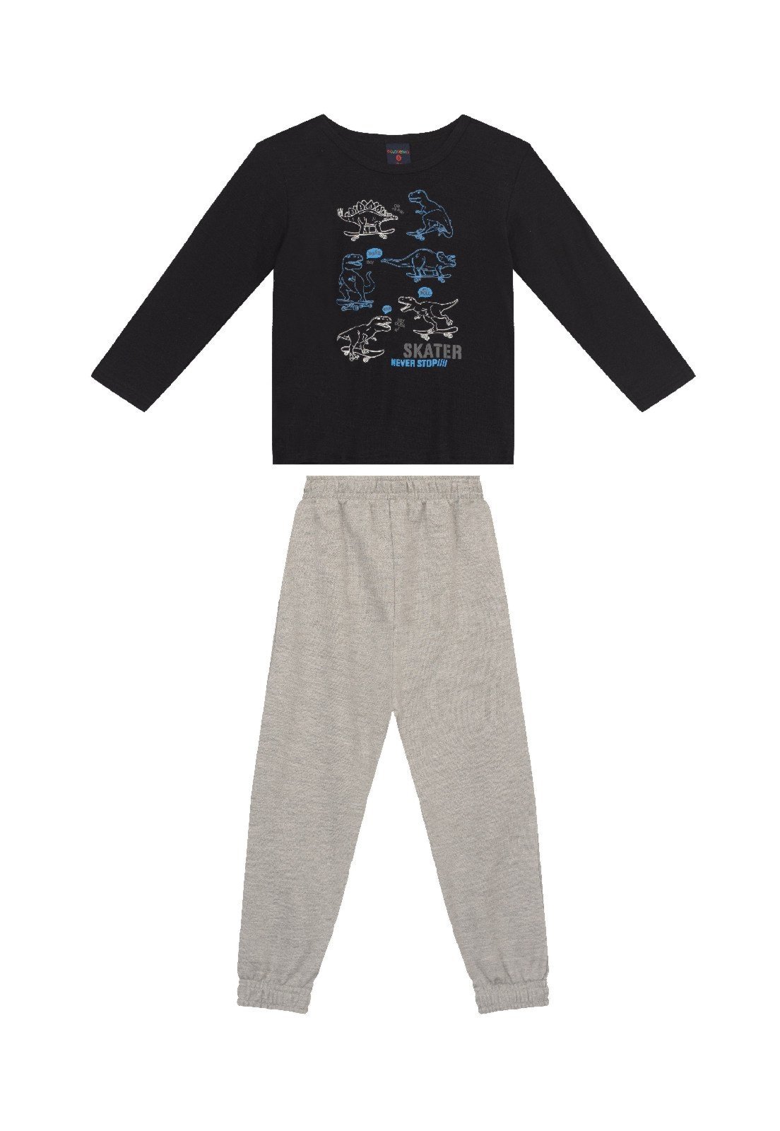 Infantil - Conjunto Camiseta e Calça Guloseima Preto