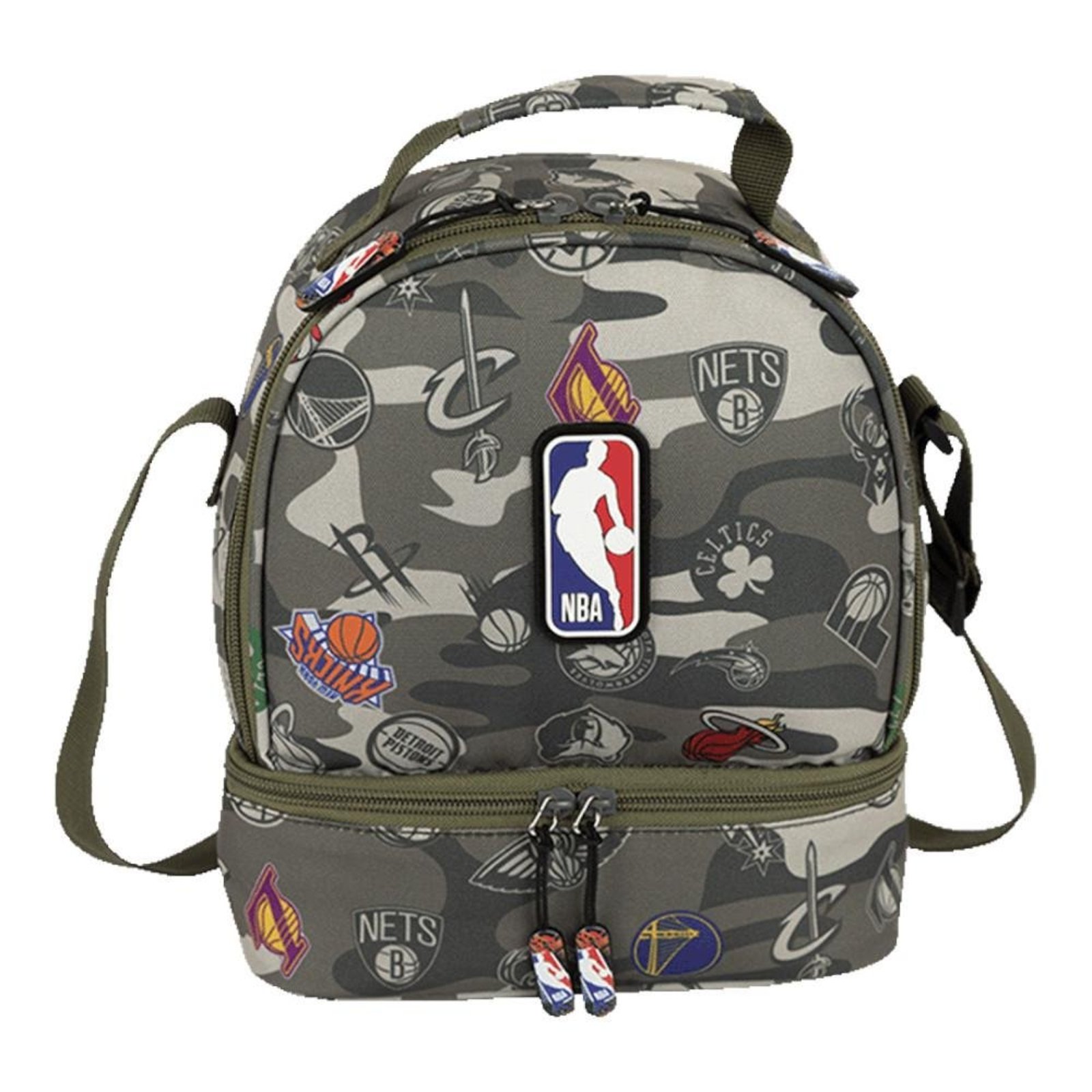Infantil - Lancheira Sestini Grande Nba Begins Camuflado Verde