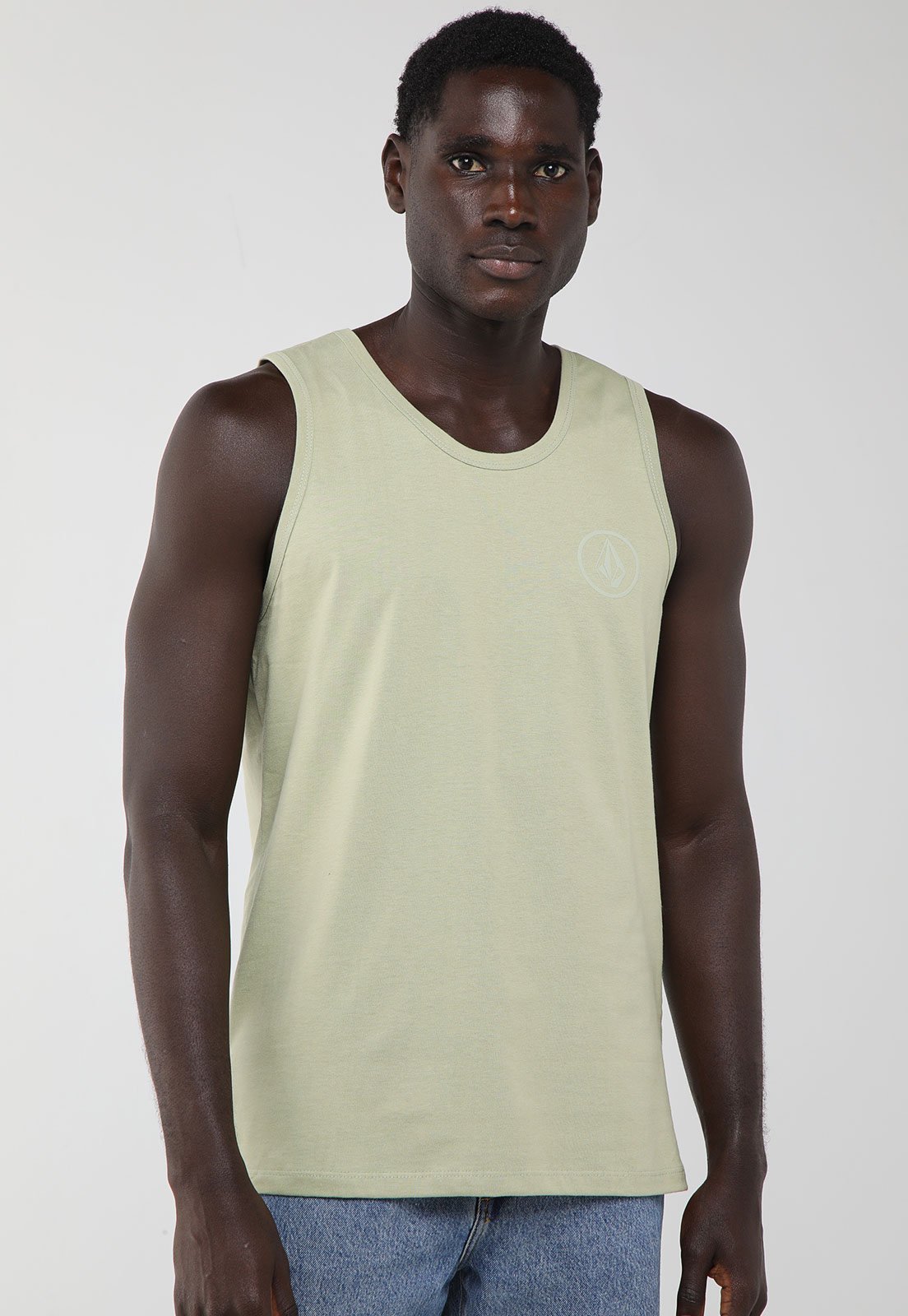 Regata Masculina Volcom Rubber Verde Claro