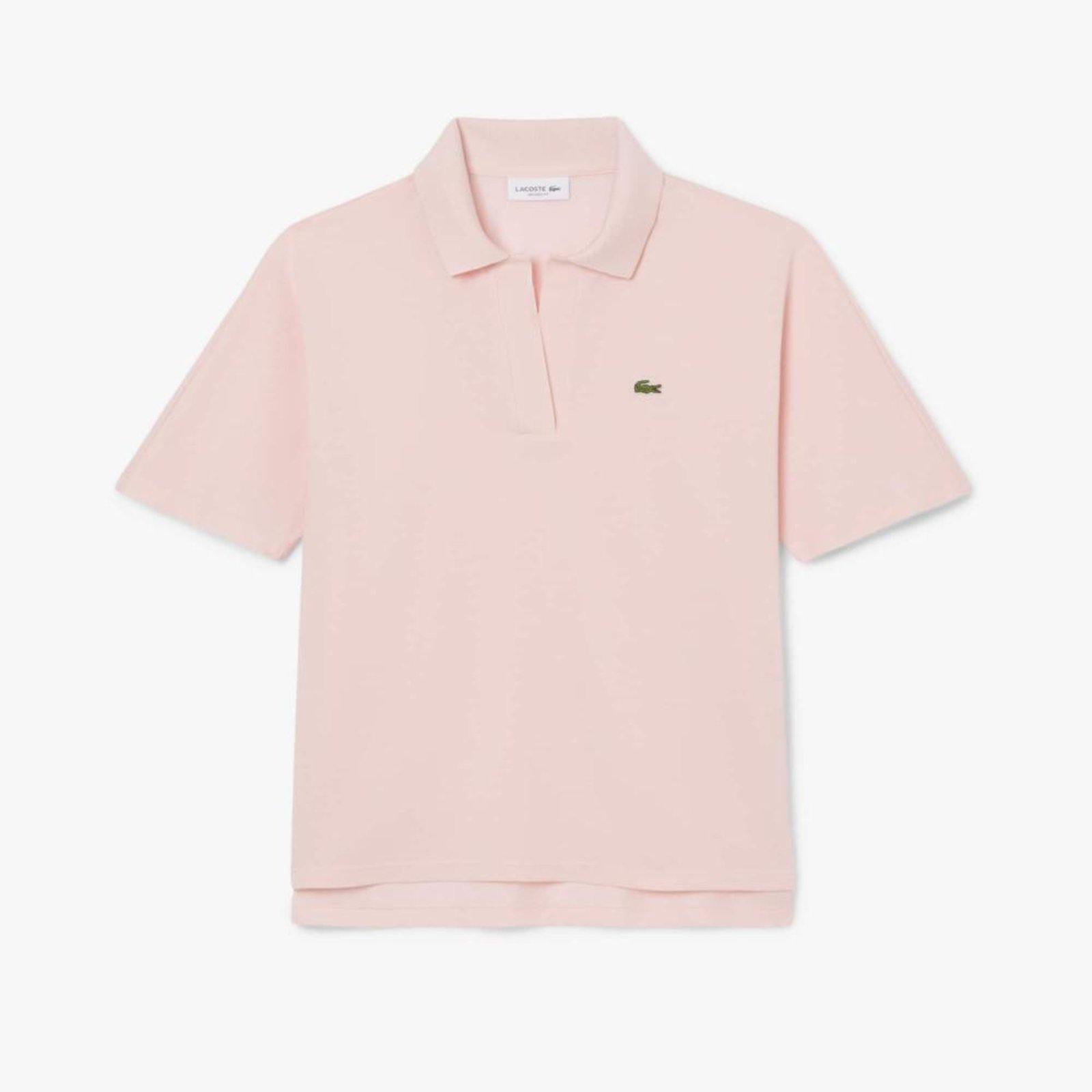 Camisa Polo Fluid Piqué Ajuste Folgado Rosa