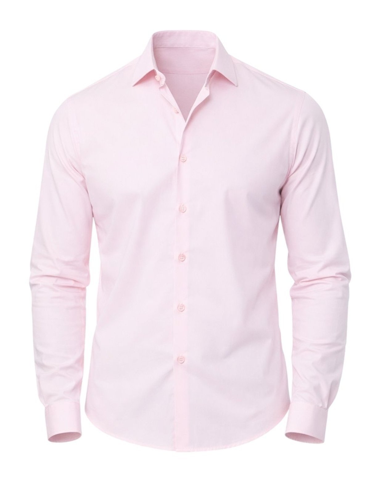 Camisa Masculina Slim Fit com Elastano Manga Longa