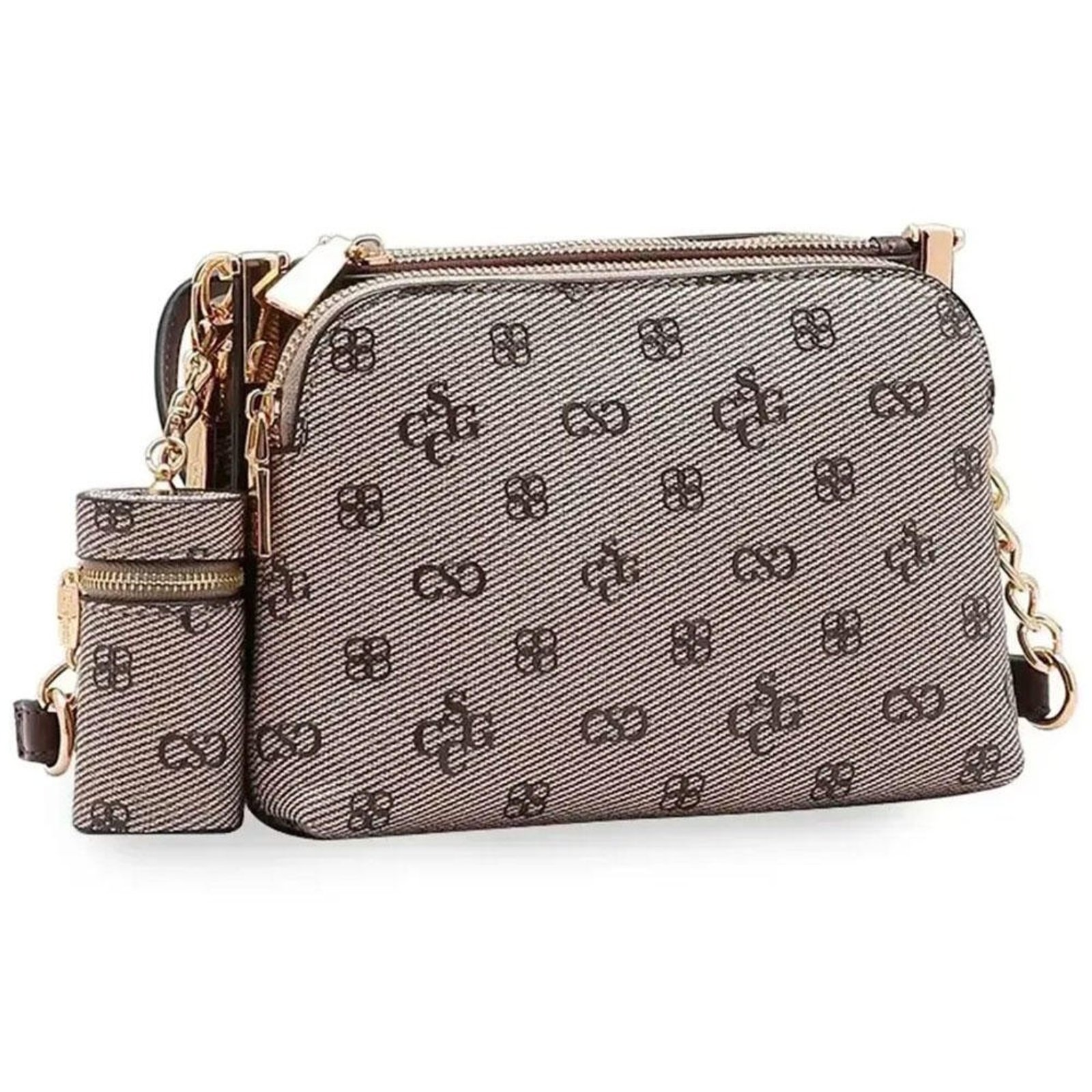 Bolsa Feminina Transversal Chenson Cg85417 1825417 Café