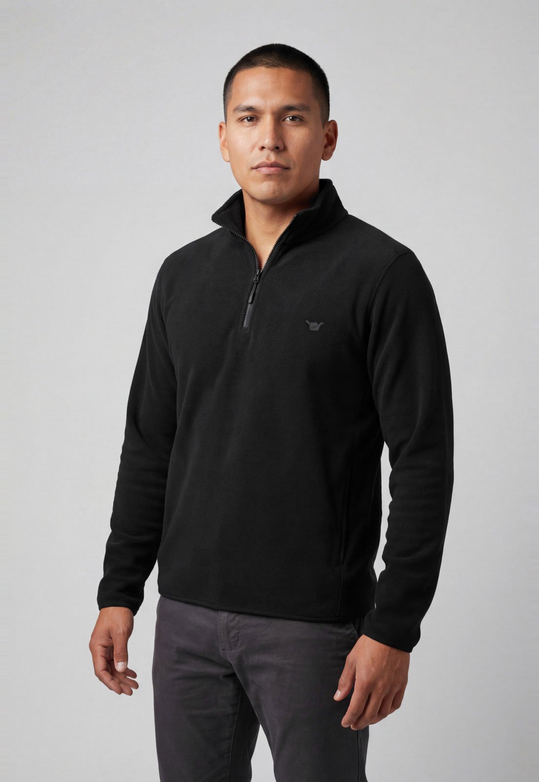 Blusa de Moletom Masculina Hang Loose Halph Preta