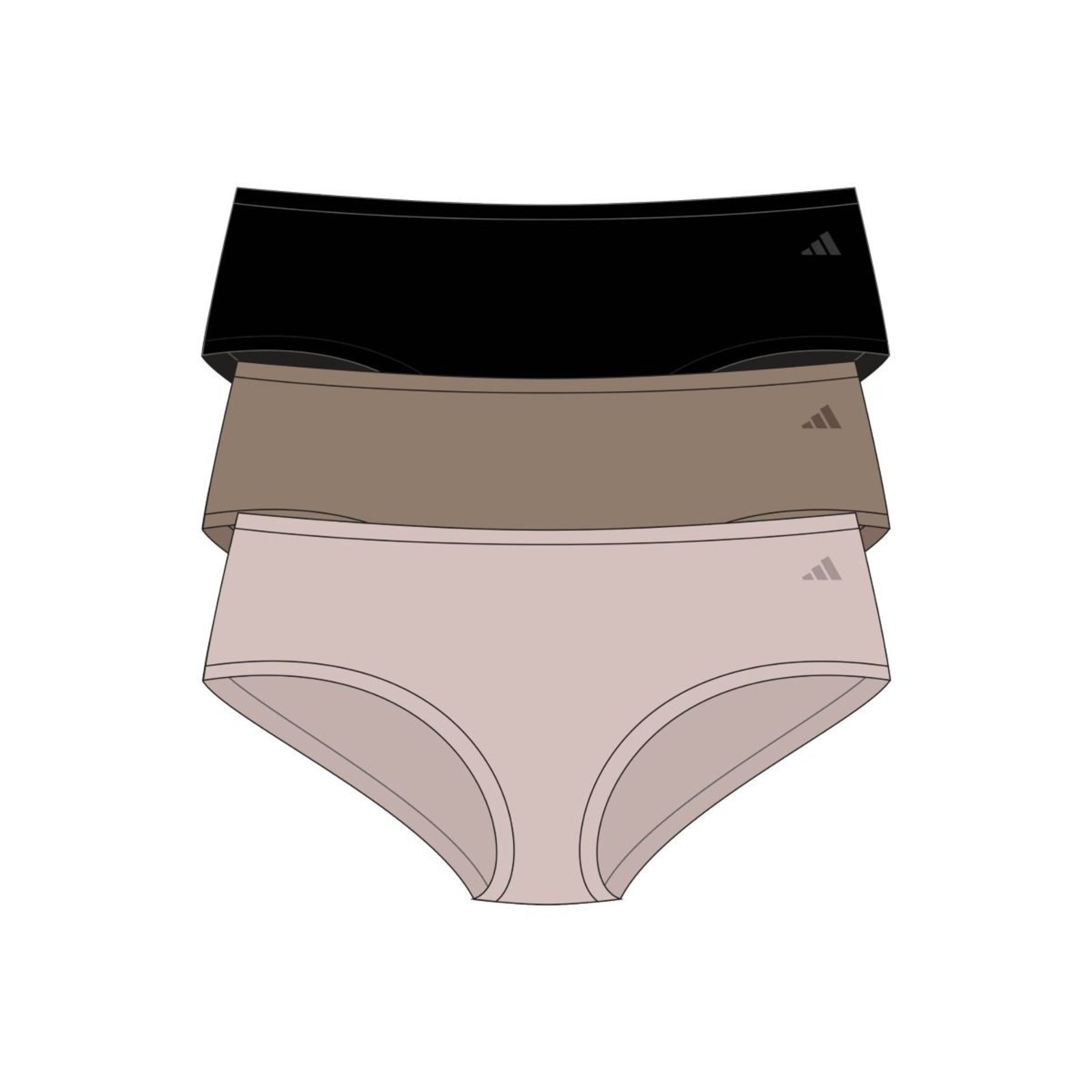 Kit c/ 3 Calcinhas Hipster (Em Cabide)