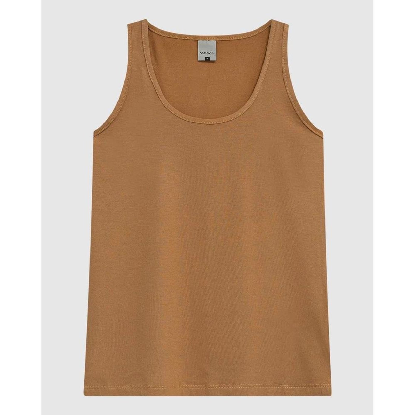 Regata Feminina Decote Redondo Em Malha Viscose Stretch