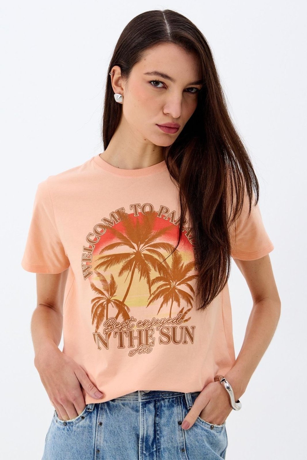 T-shirt Tropical ACT Feminino
