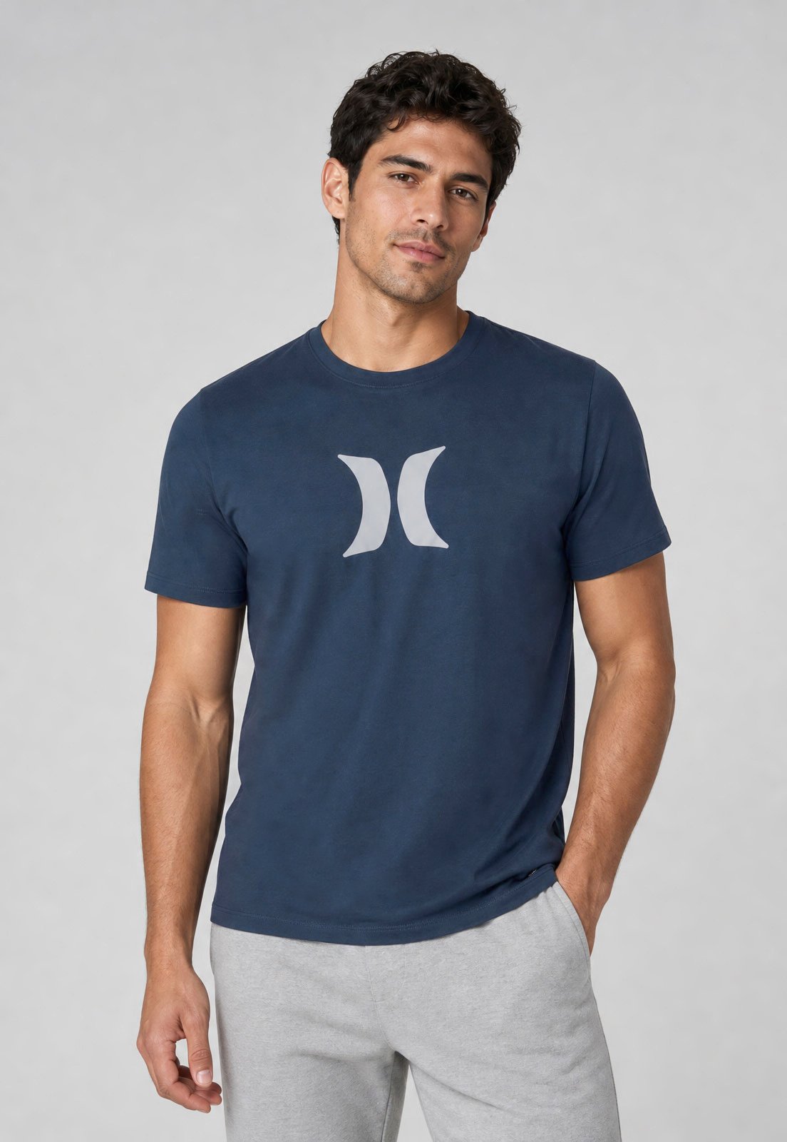 Camiseta Masculina Hurley Icon Azul Marinho