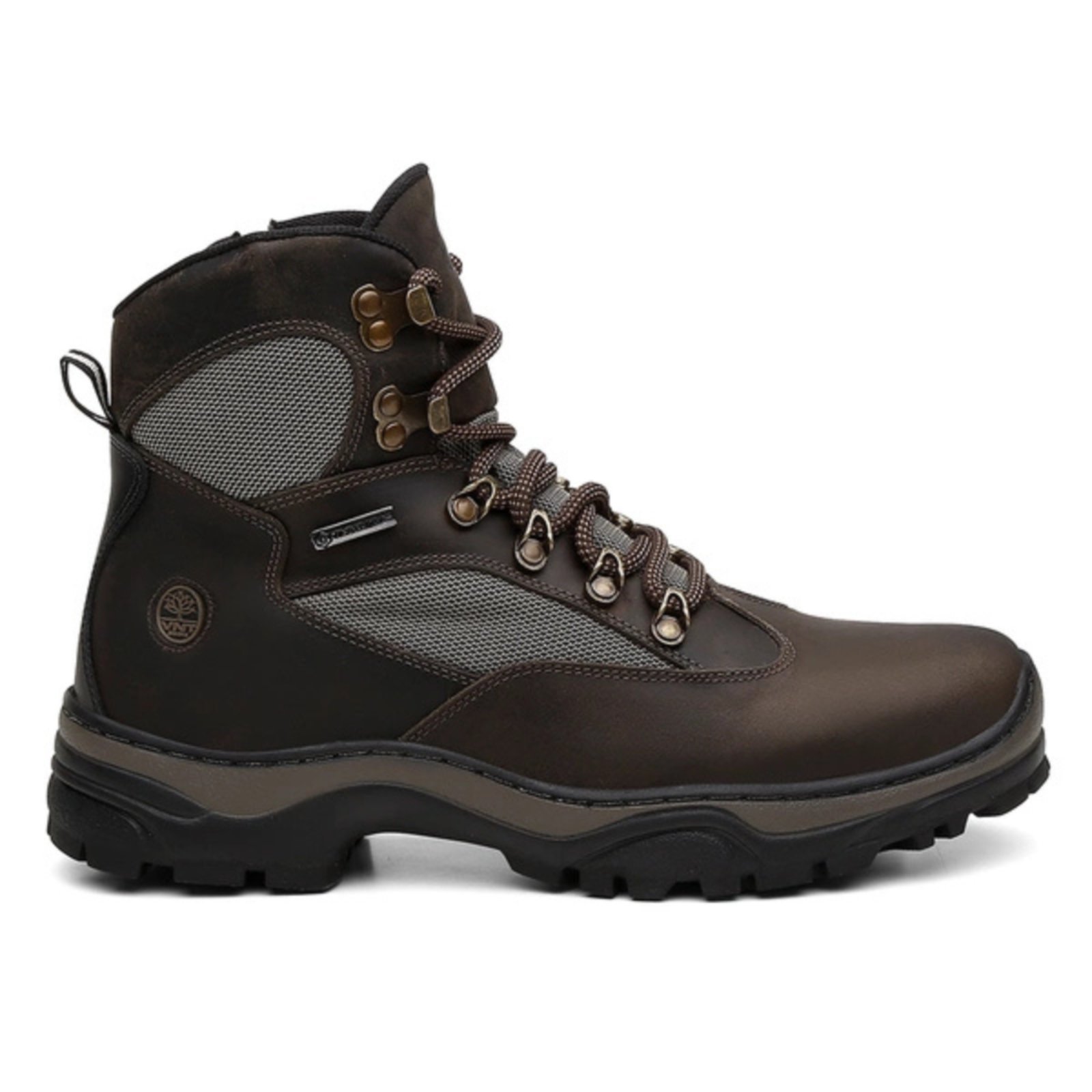Coturno Bota Masculina VNT Heavy Cano Médio com C.A. Segurança e Estilo para Máxima Proteção Marrom