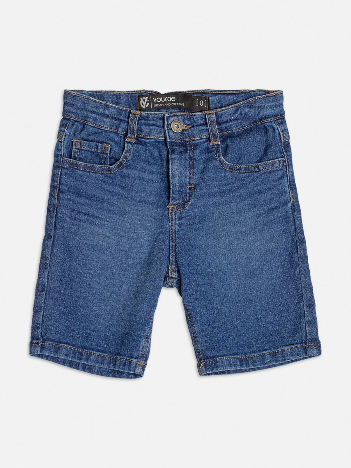 Infantil - Bermuda Jeans Azul Básica