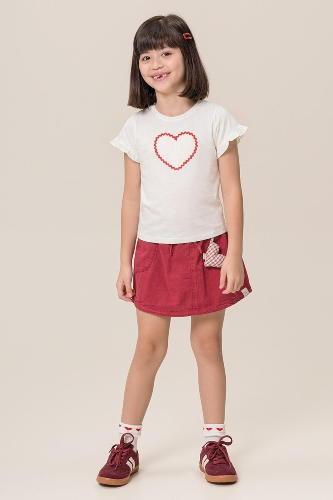 Infantil - Blusa Bugbee em Meia Malha com Bordado