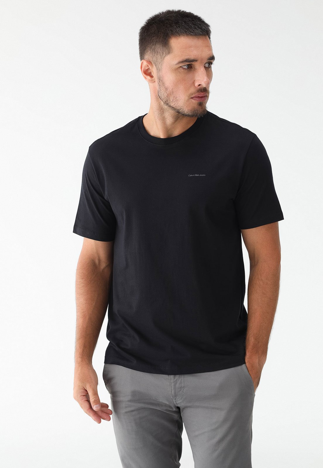 Camiseta Calvin Klein Jeans Logo Preta