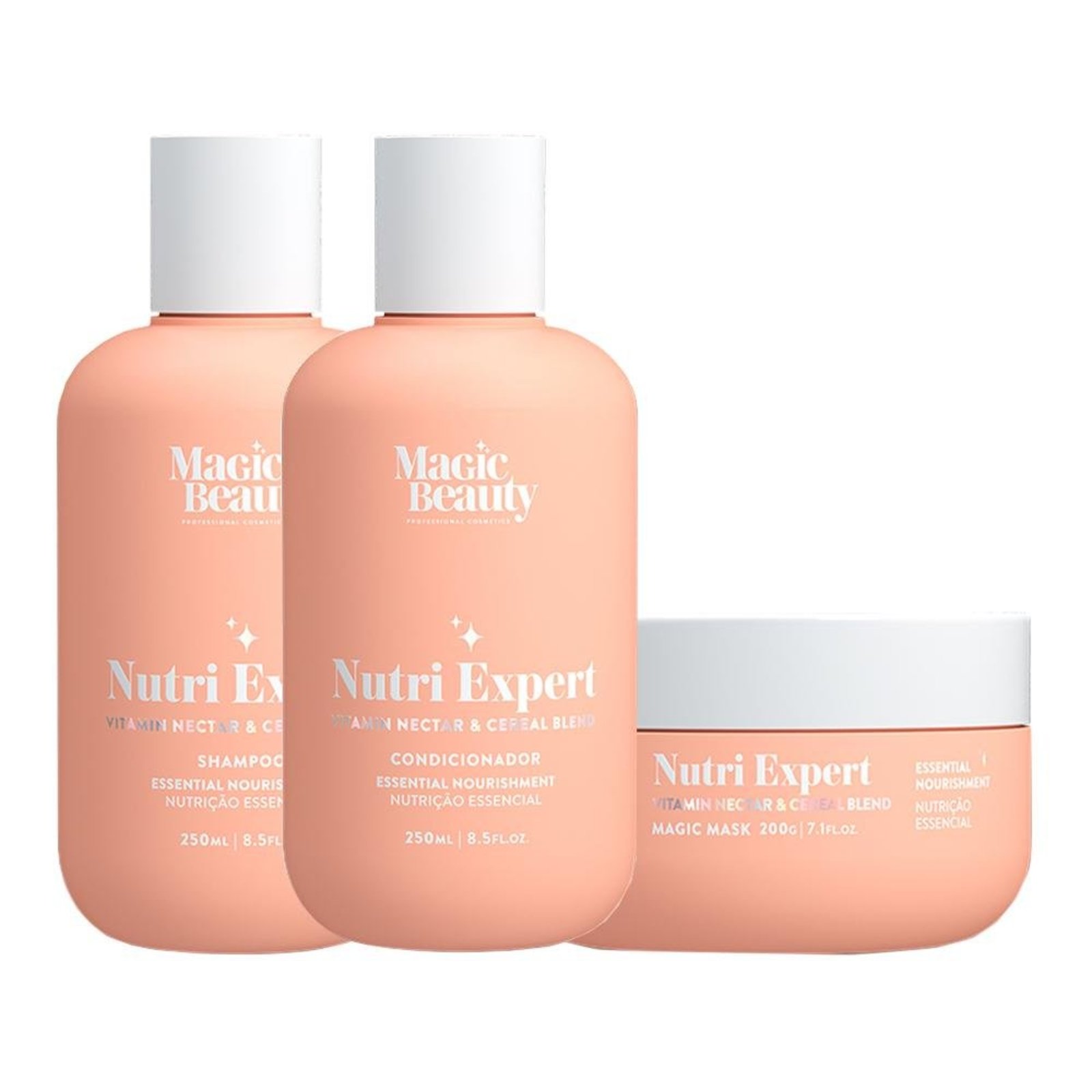 Kit Magic BEauty Nutri expert Nectar Sh/Cond 250ml/Másc 200g
