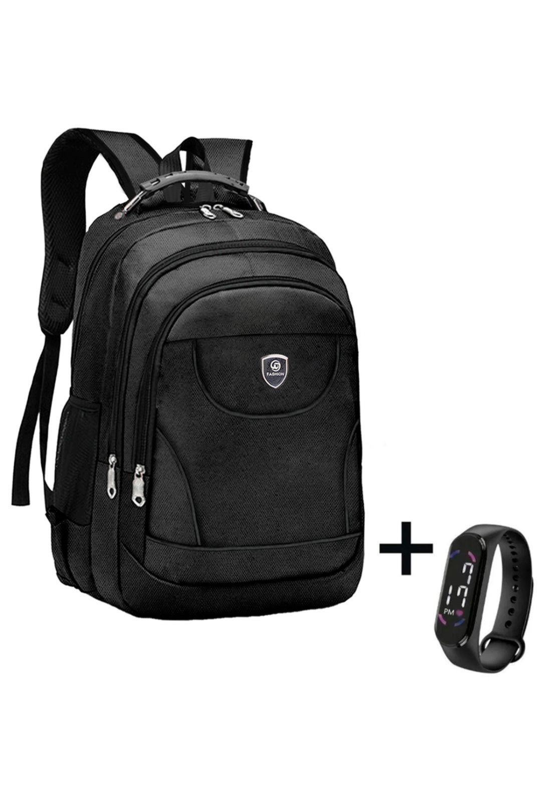 Mochila Bolsa Grande Executiva Notebook Masculina Bolso Squeeze Executiva Preto