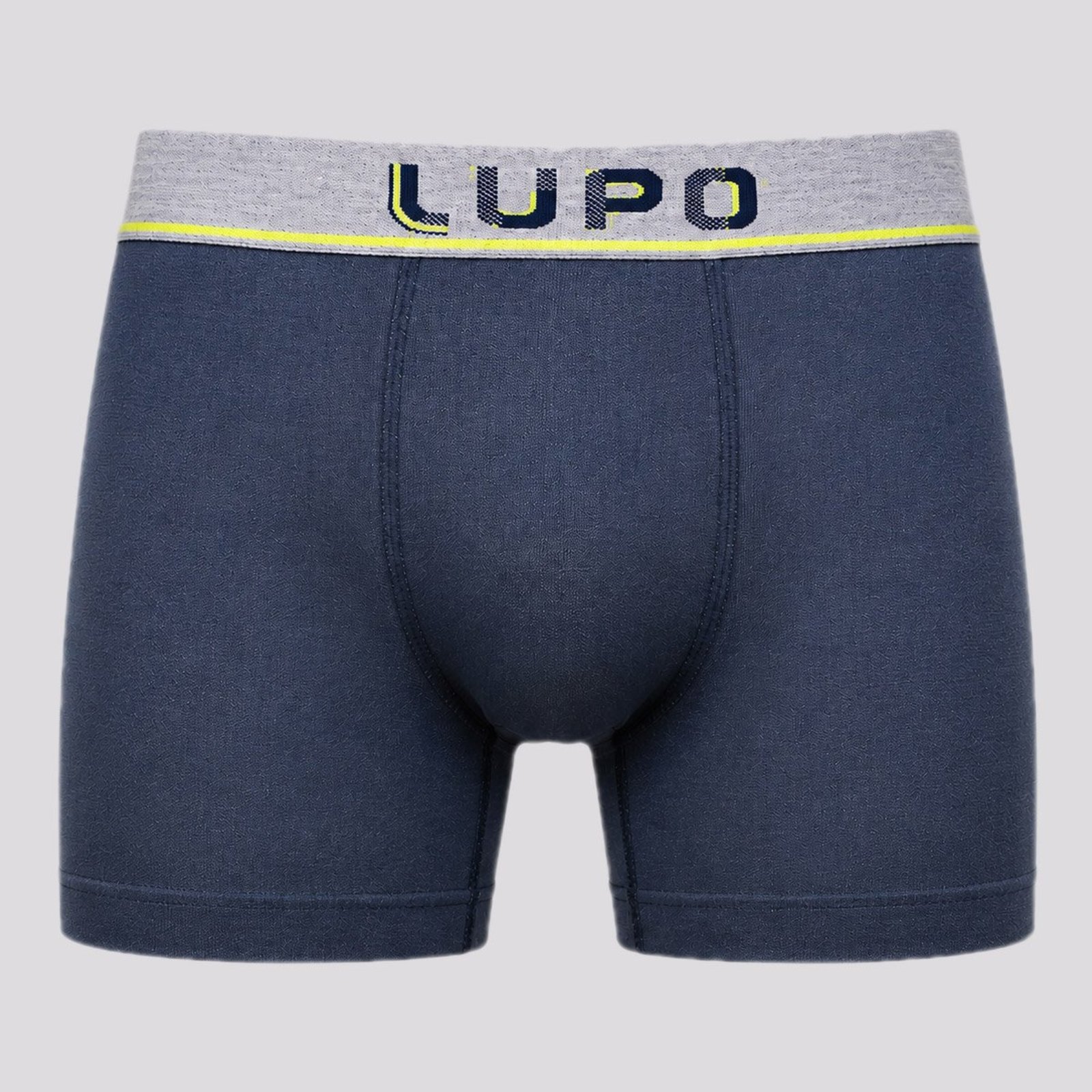 Cueca Lupo Boxer Algodão com Elastano Azul