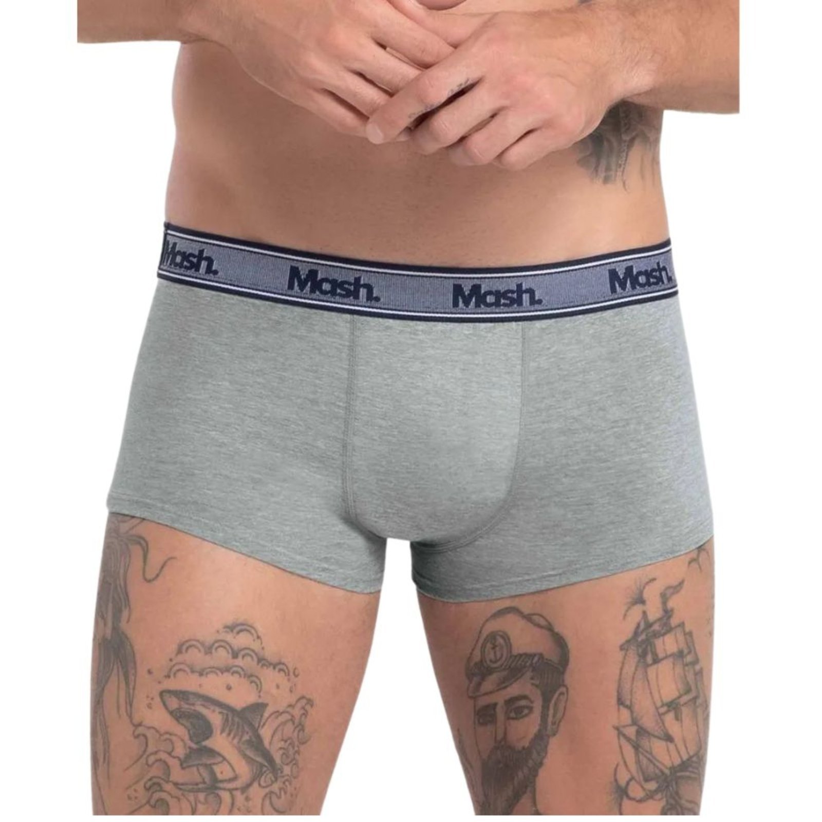Vista 2 Cueca Sunga Mash Algodão Adulto 172.05 cinza MASH cinza