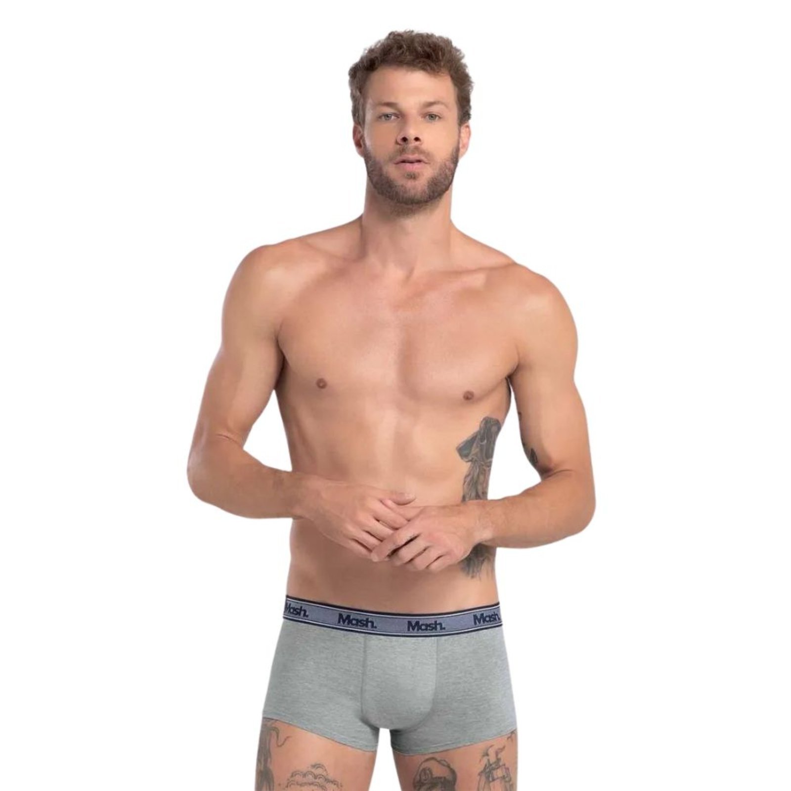Vista 3 Cueca Sunga Mash Algodão Adulto 172.05 cinza MASH cinza