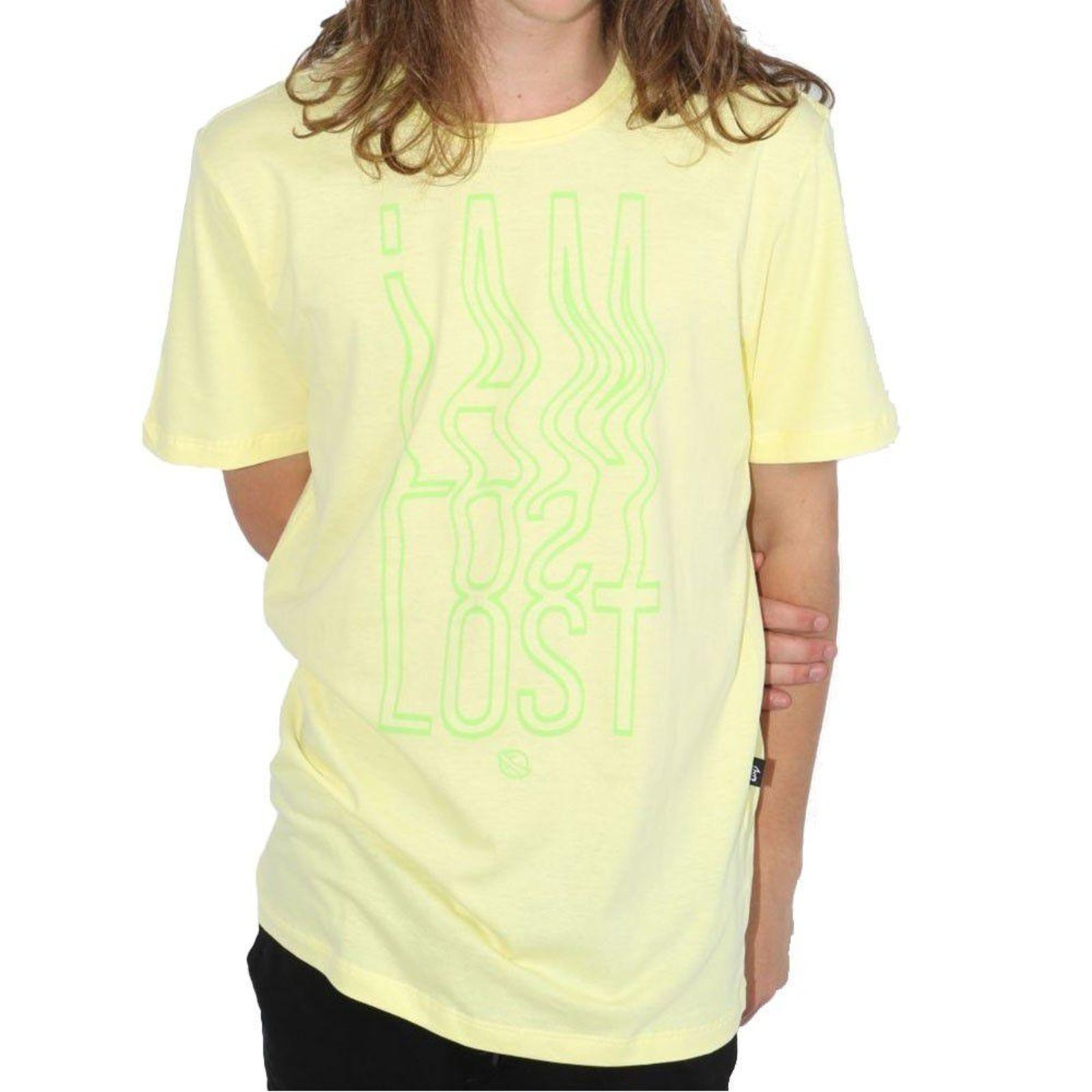 Camiseta Lost I am Lost Masculina Amarelo