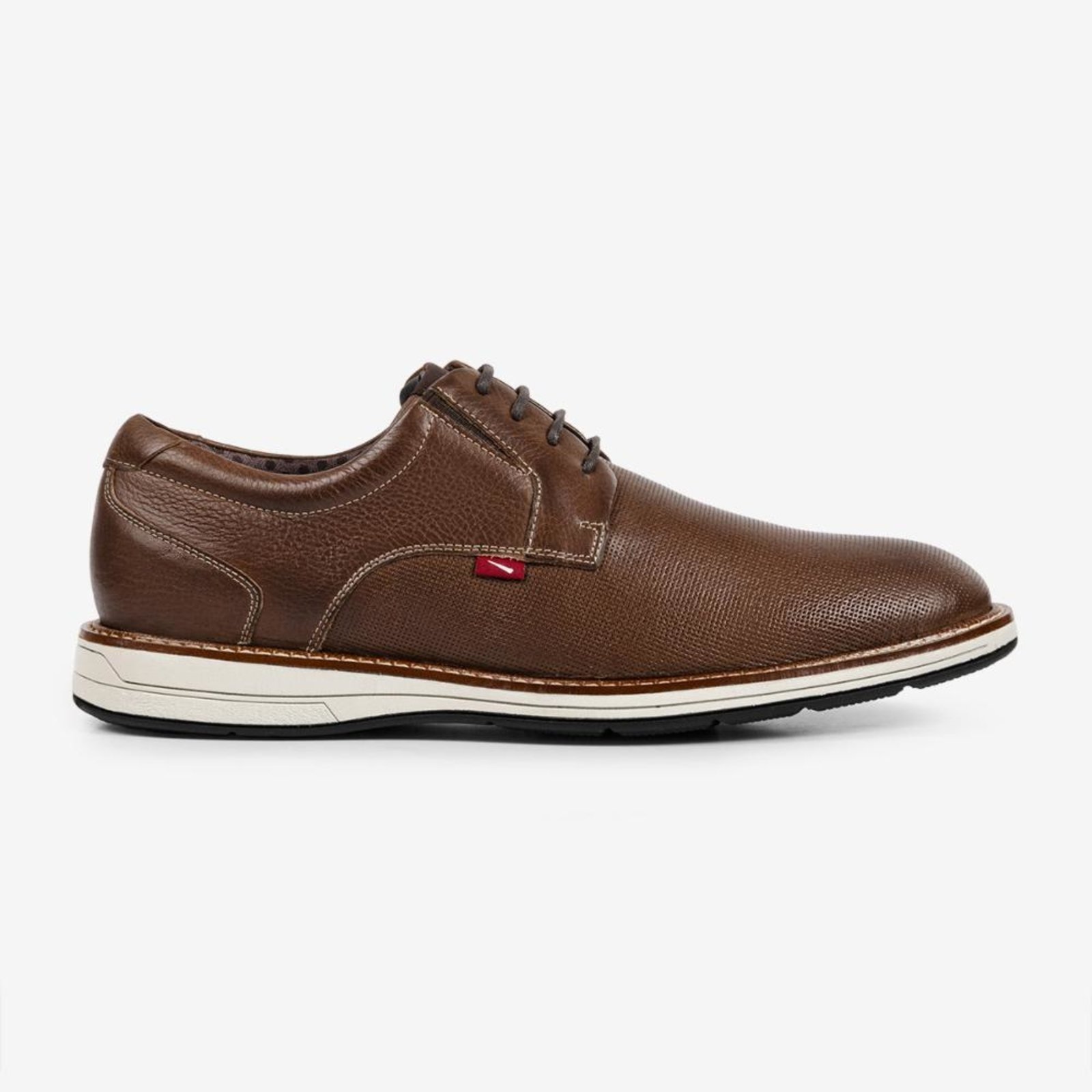 Sapato Masculino Couro Legítimo Ferracini Casual Kingston Marrom 6152-675I