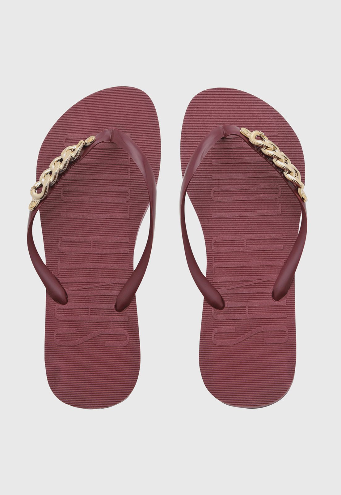 Chinelo Feminino Santa Lolla Corrente Vinho