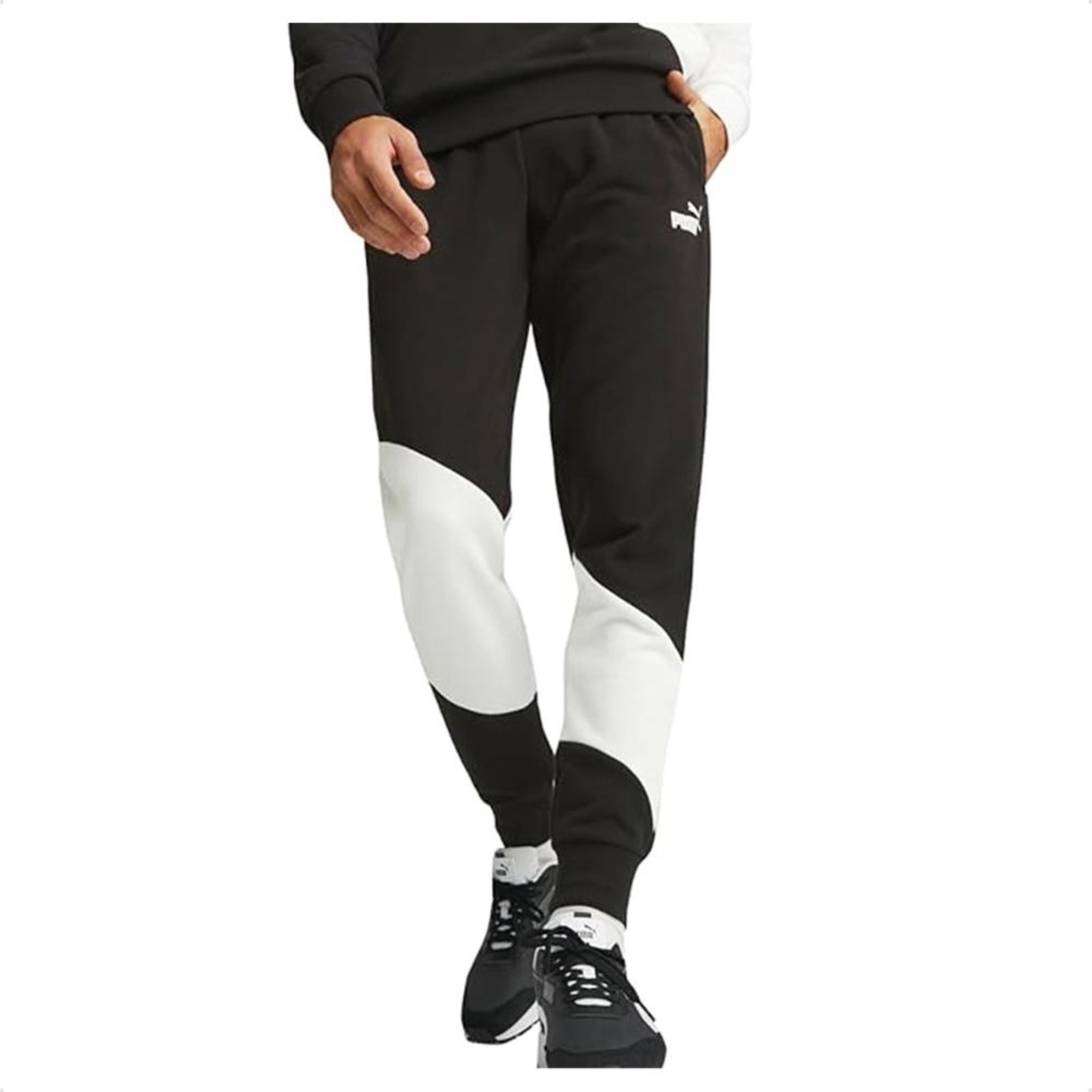 Calça Puma Power Cat Sweatpants Masculina Preto