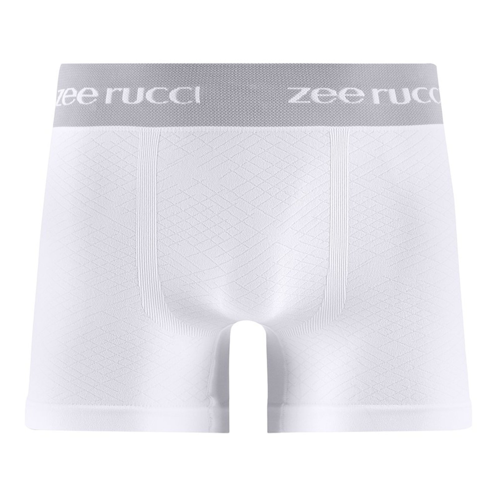 Cueca Boxer Jacquard Sem Costura Branco