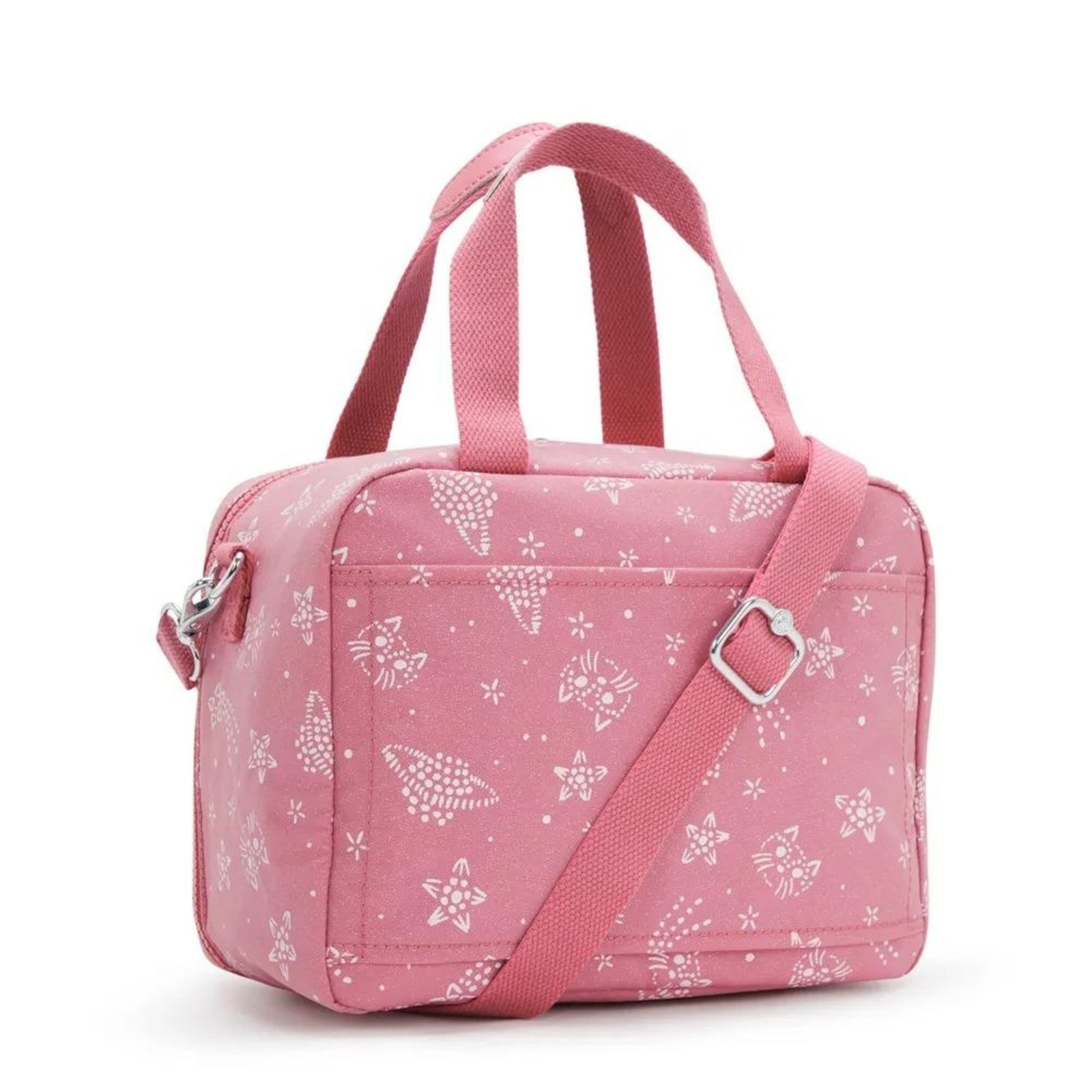 Vista 3 Infantil - Lancheira Kipling Miyo Glitter Cats rosa Kipling rosa