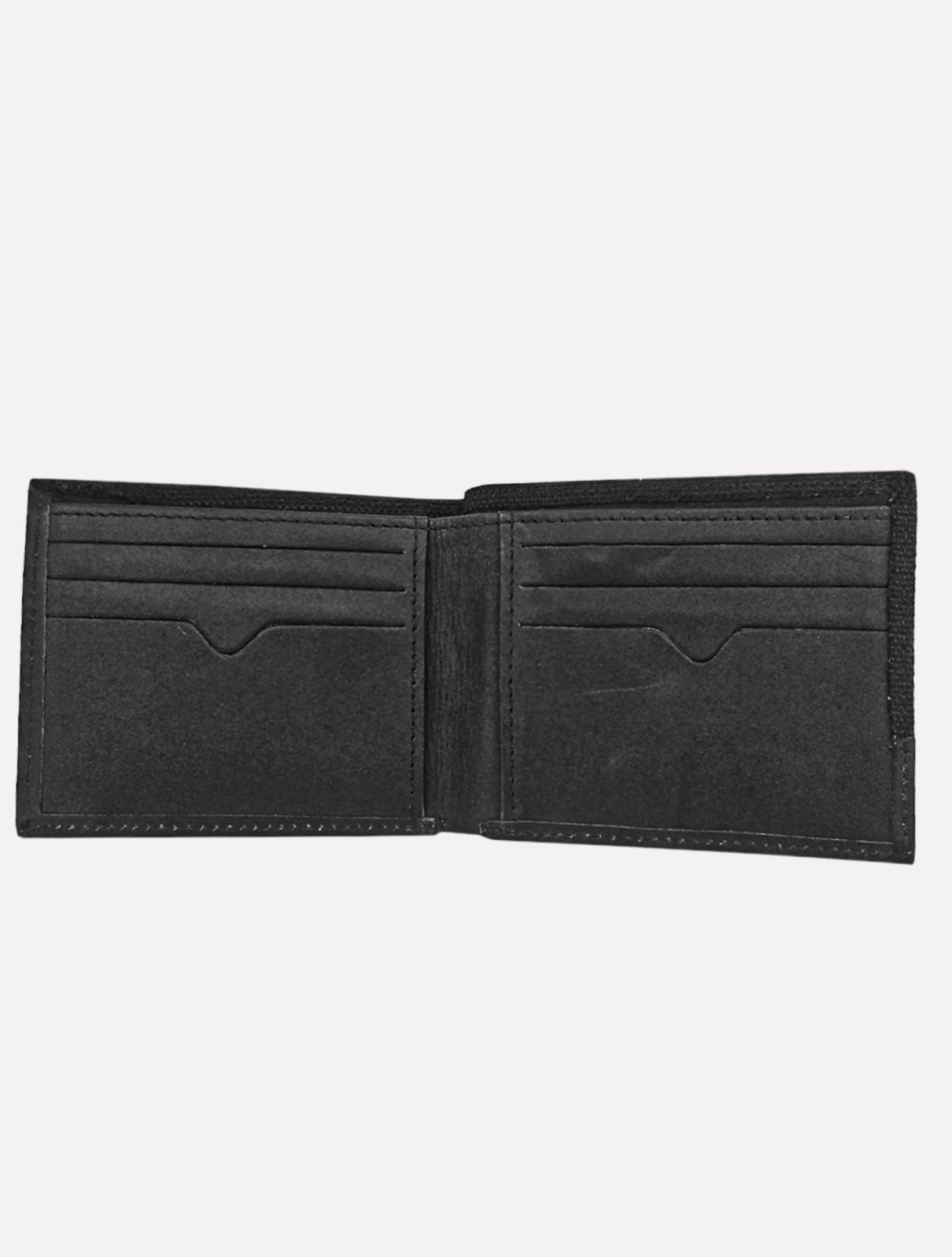 Vista 3 Carteira Sergio K Masculina Dupla Nylon Texture Preta preto Sergio K preto