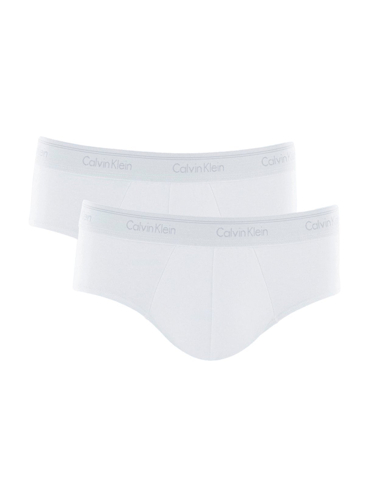 Cueca Calvin Klein Brief C11.01 BR00 Cotton Stretch Classic Branca Pack 2UN