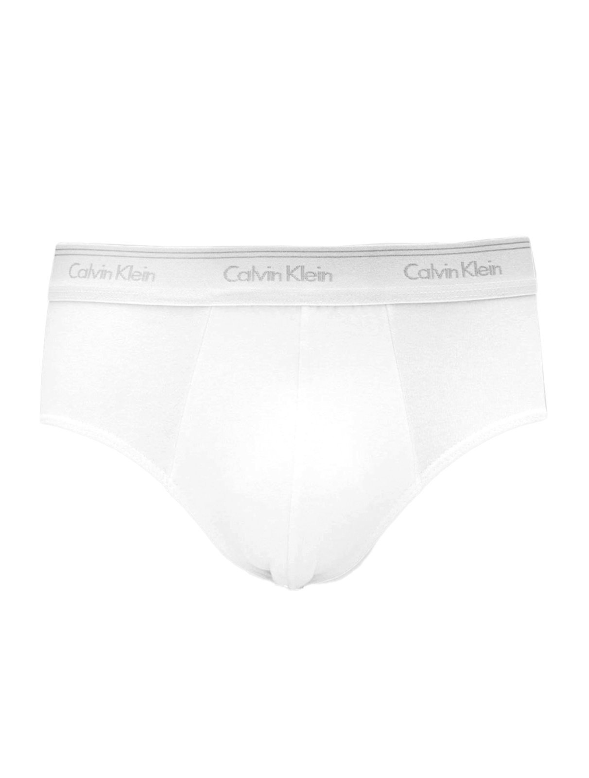 Vista 3 Cueca Calvin Klein Brief C11.01 BR00 Cotton Stretch Classic Branca Pack 2UN branco Calvin Klein branco