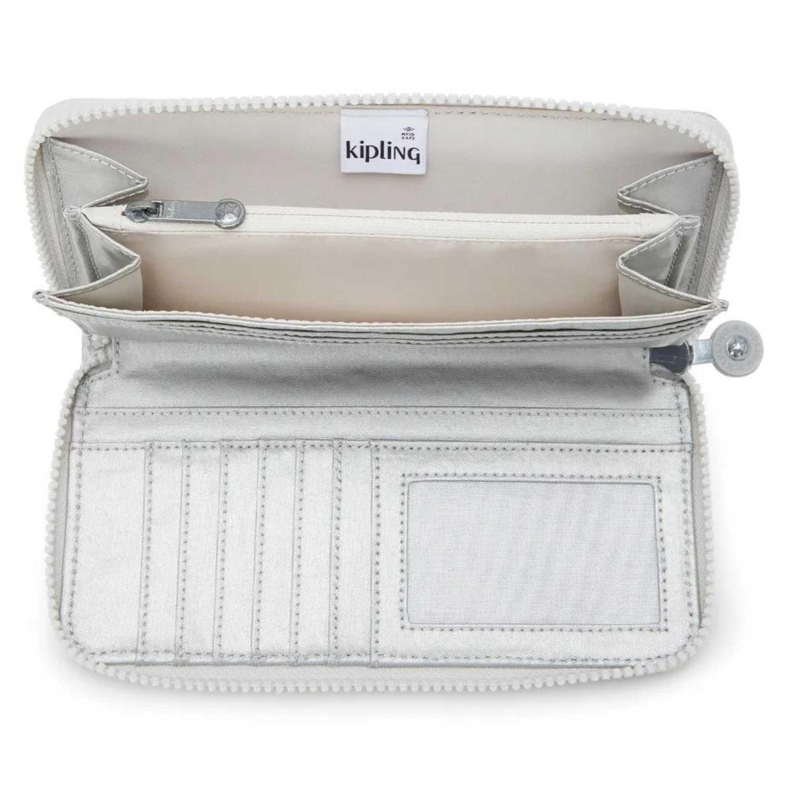 Vista 3 Carteira Kipling Money World New Bright Met Kipling cinza