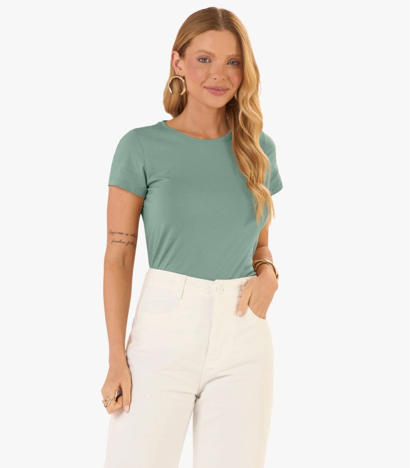Blusa Feminina Básica Visco Tricot Rovitex Verde