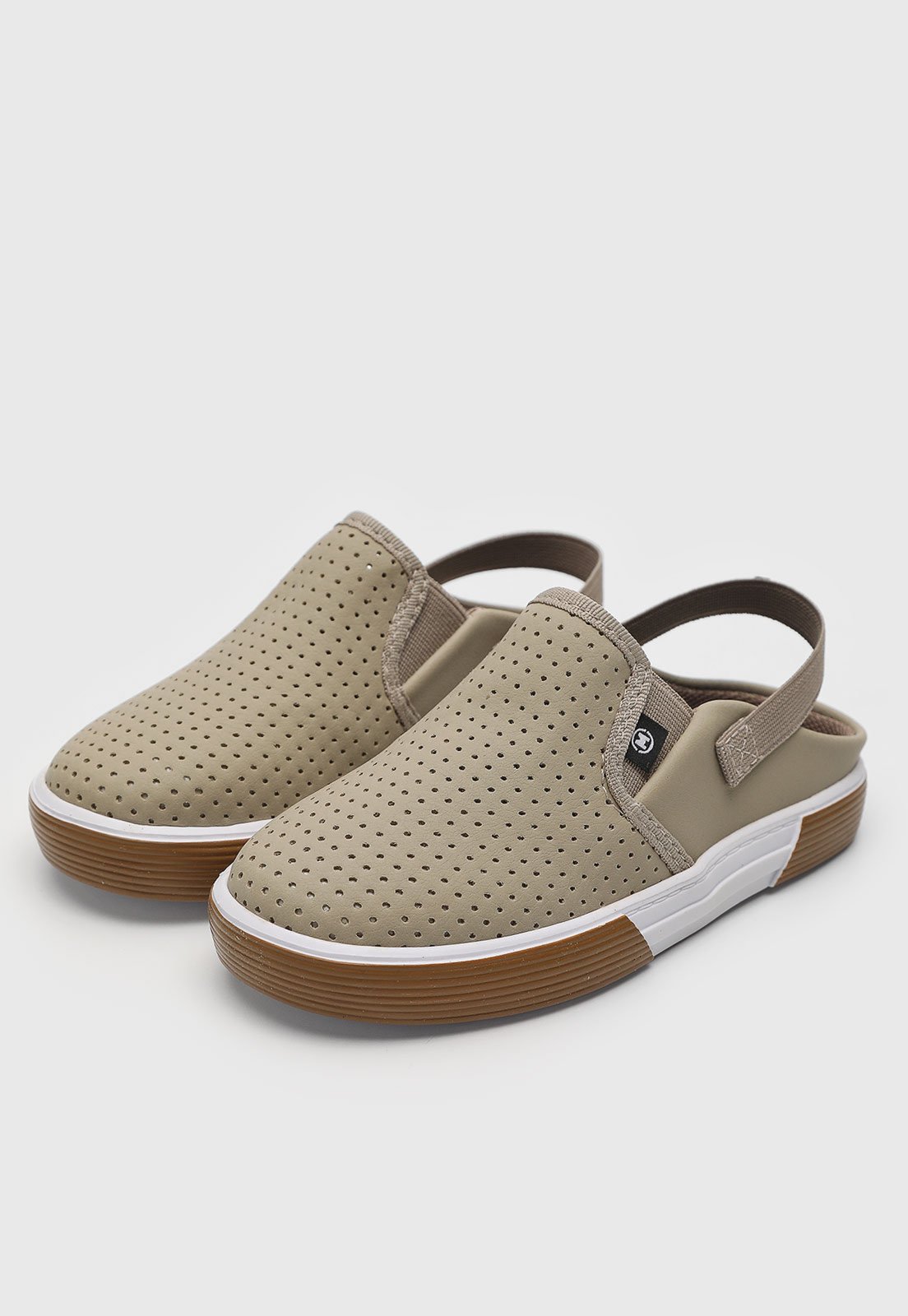 Infantil - Slipper Molekinho Perfuros Bege