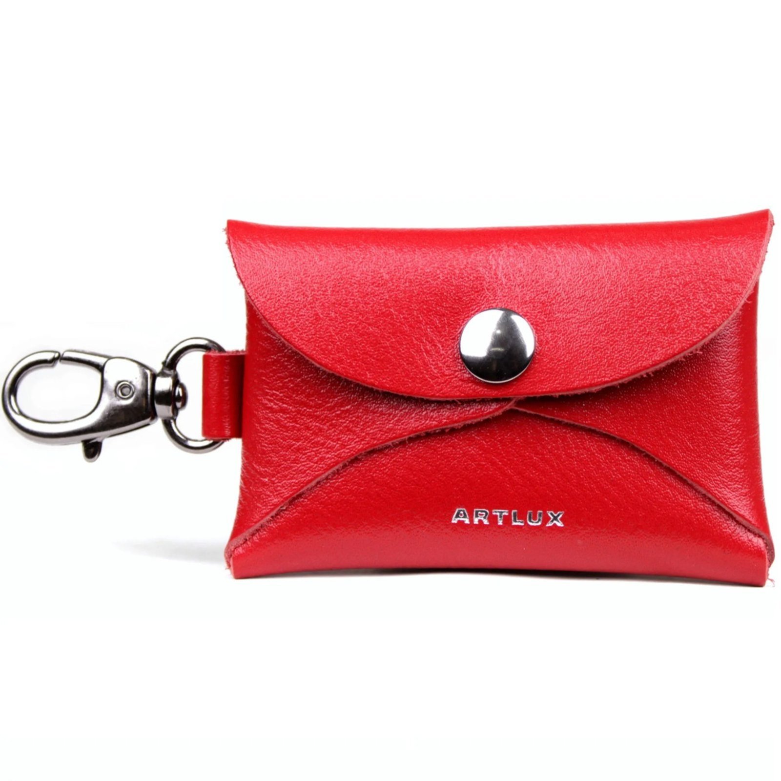 Chaveiro Charm Bag Porta Moedas Notas e Cartões em Couro Artlux 516 Verde Escuro