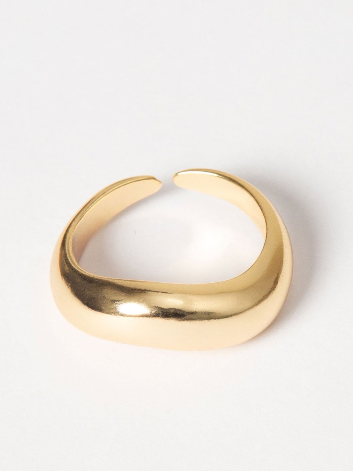 Anel Ajustável Orgânico Dourado Tunisia