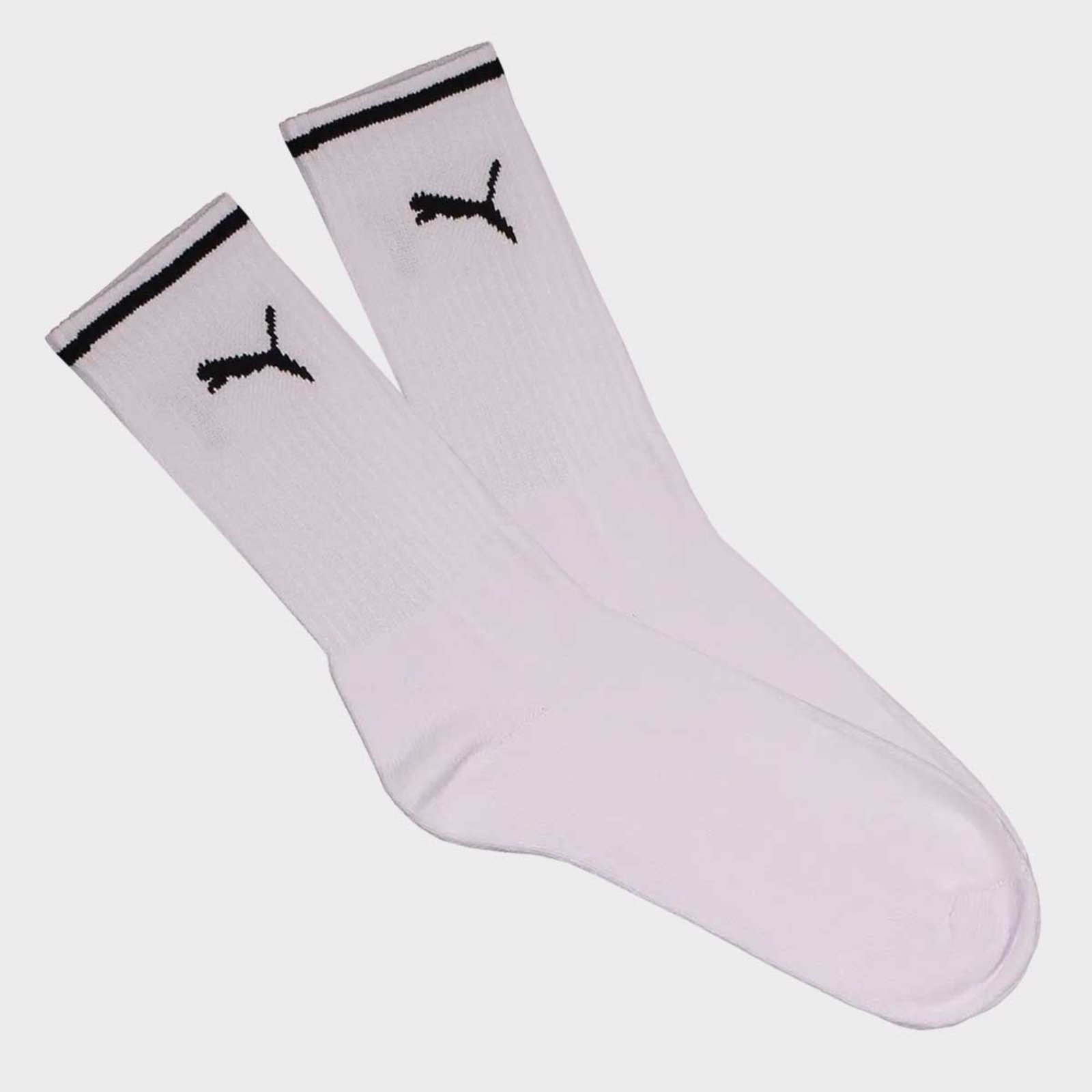 Vista 3 Kit Meia Puma Cano Longo 3 Pares Branca Puma branco