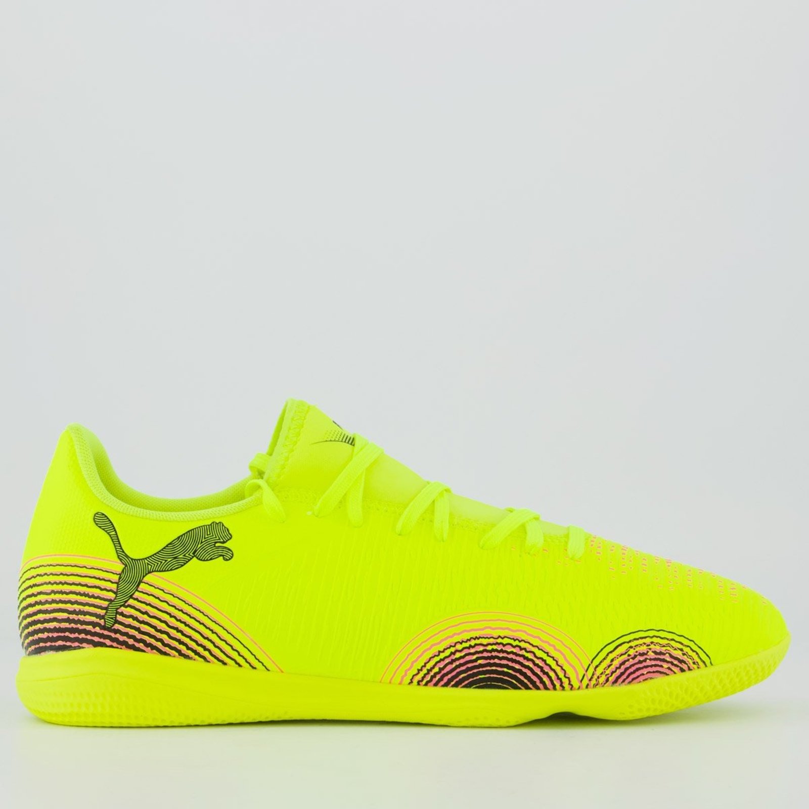Chuteira Puma Future 8 Play Futsal Preto e Verde