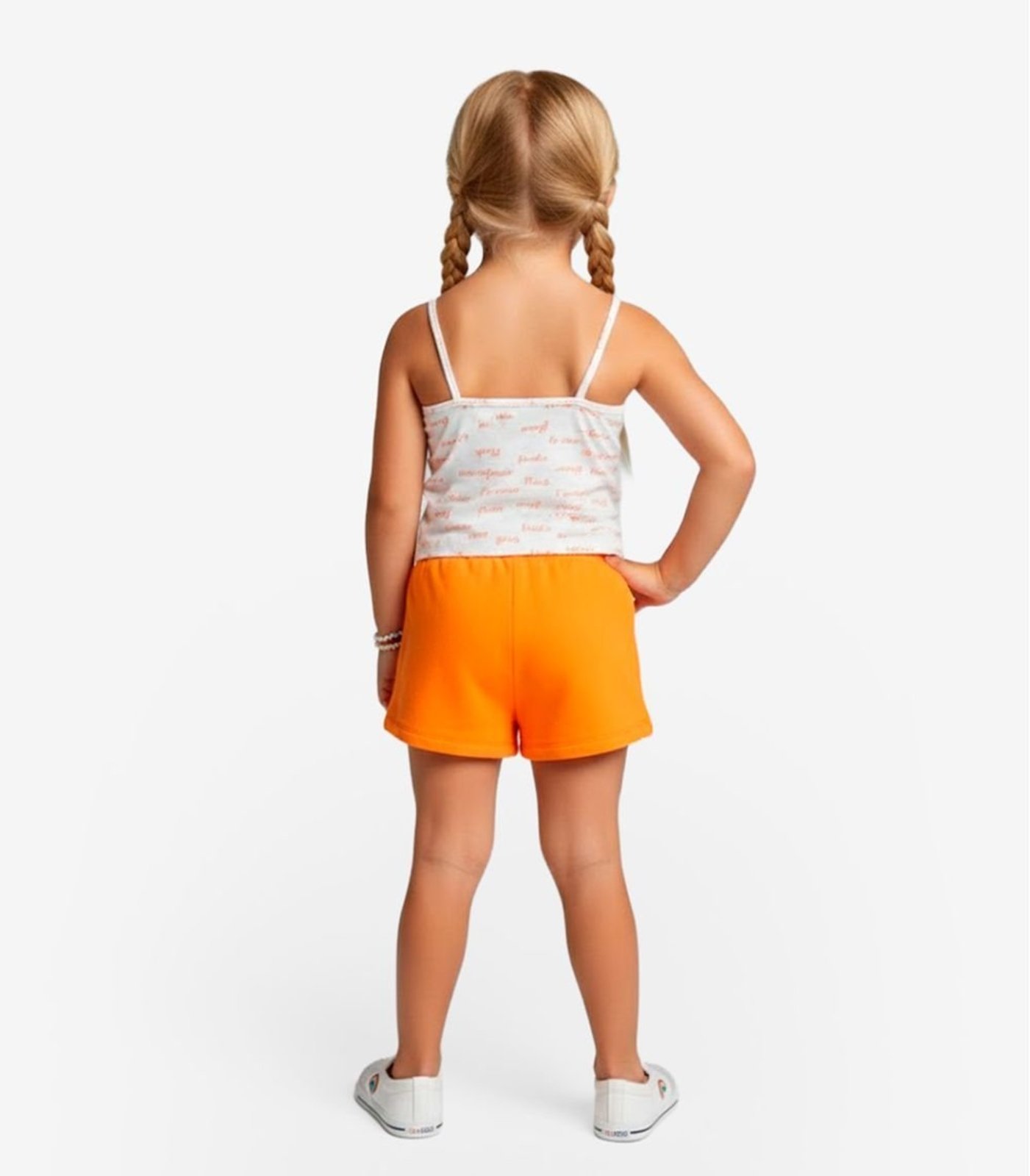 Vista 3 Infantil - Conjunto Regata com Shorts Select laranja Select laranja