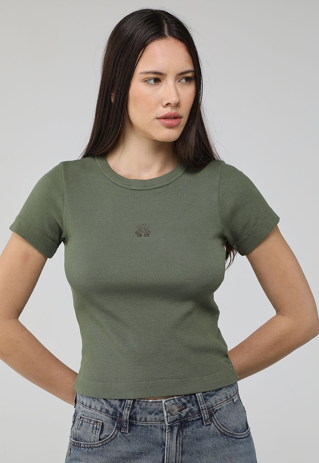 Blusa Baby Look John John Irina Verde