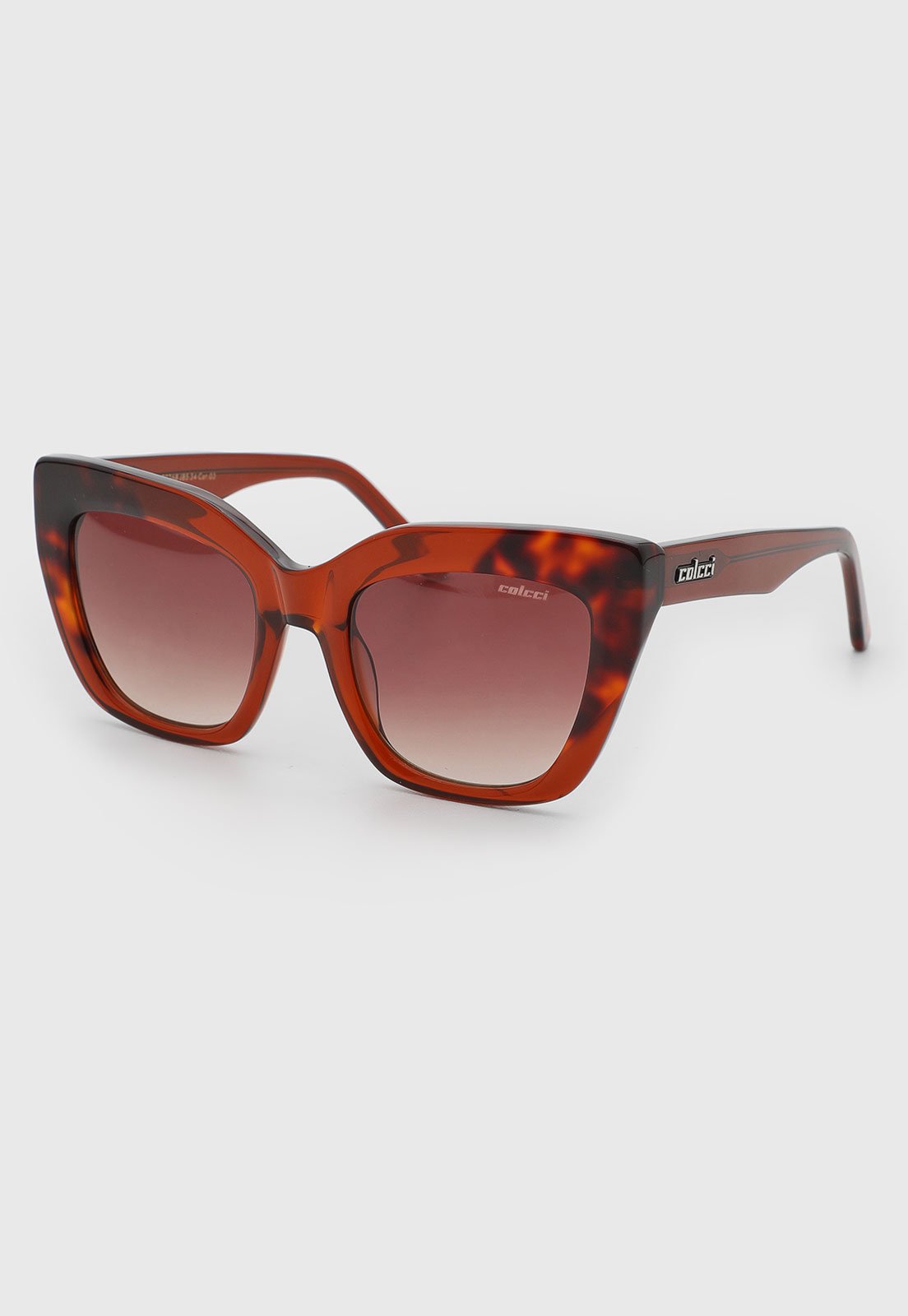 Óculos de Sol Colcci Quadrado Acetato Marrom