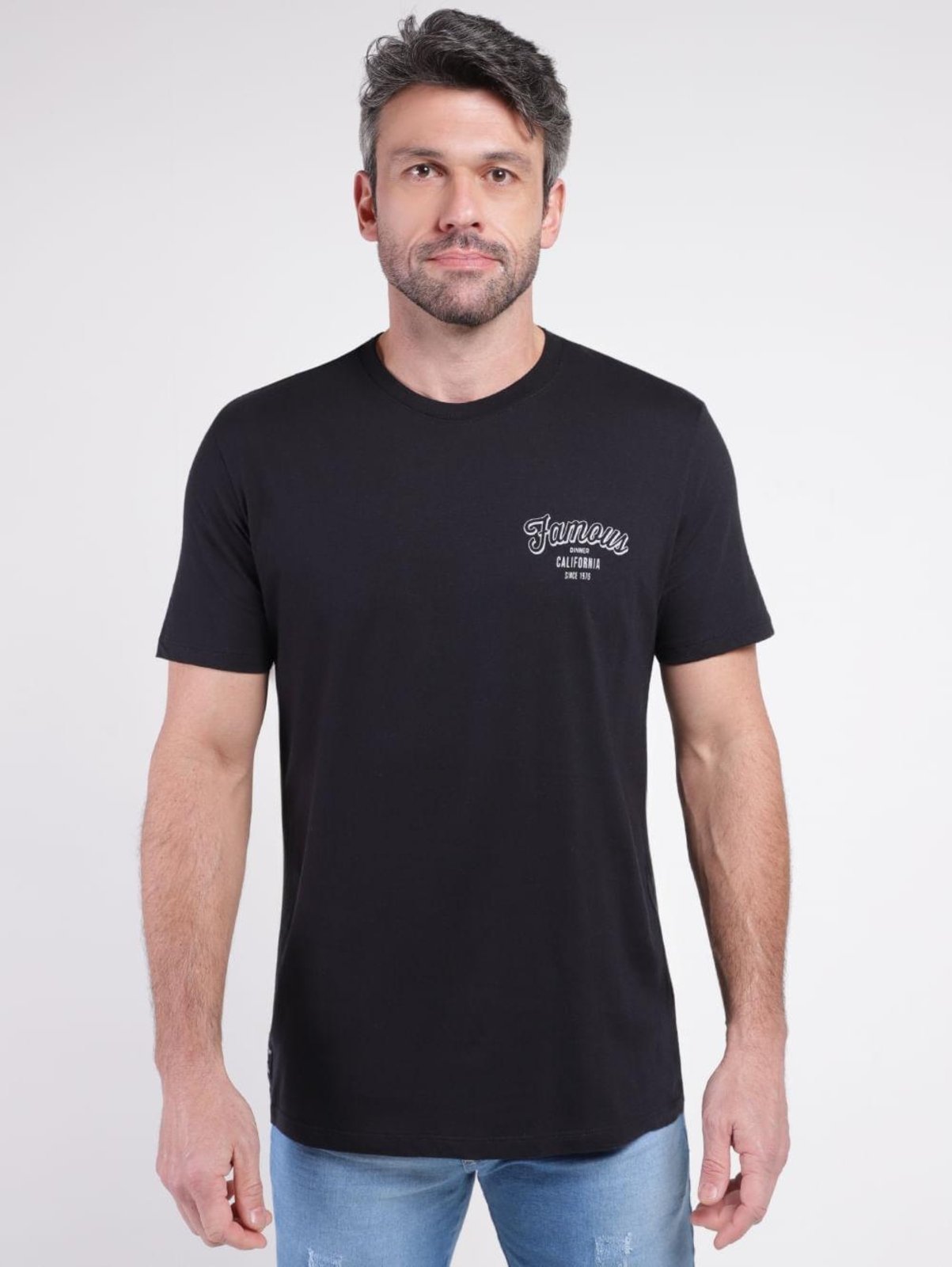 Vista 2 Camiseta Manga Curta Vels Masculino preto Vels preto