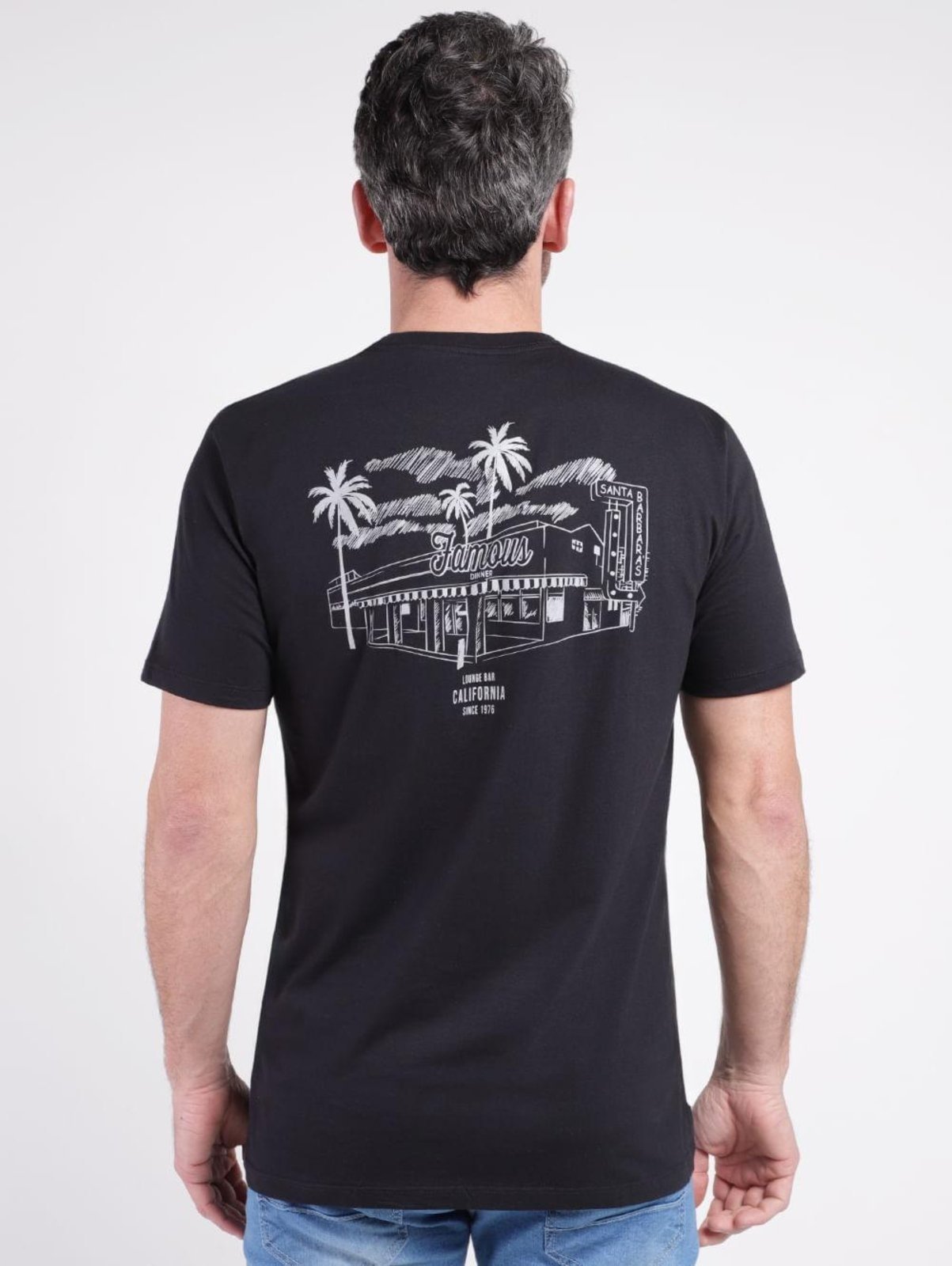 Vista 3 Camiseta Manga Curta Vels Masculino preto Vels preto
