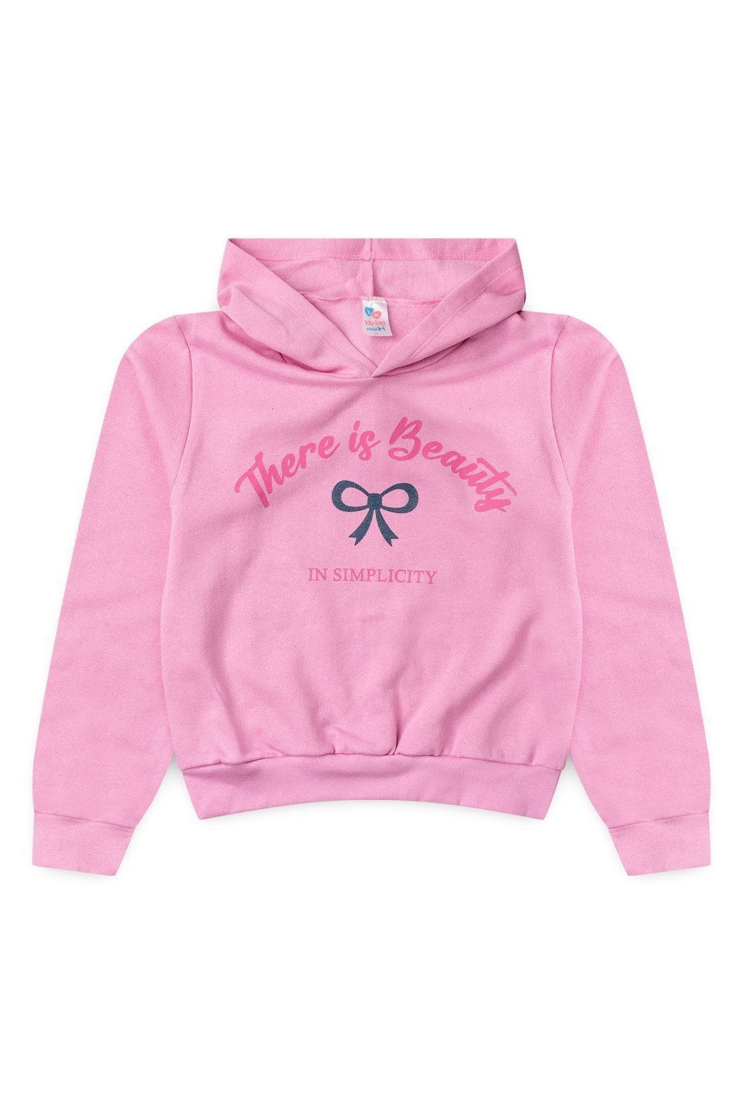 Infantil - Blusa Moletom Juvenil Menina c/ Capuz Cropped There Is Beauty