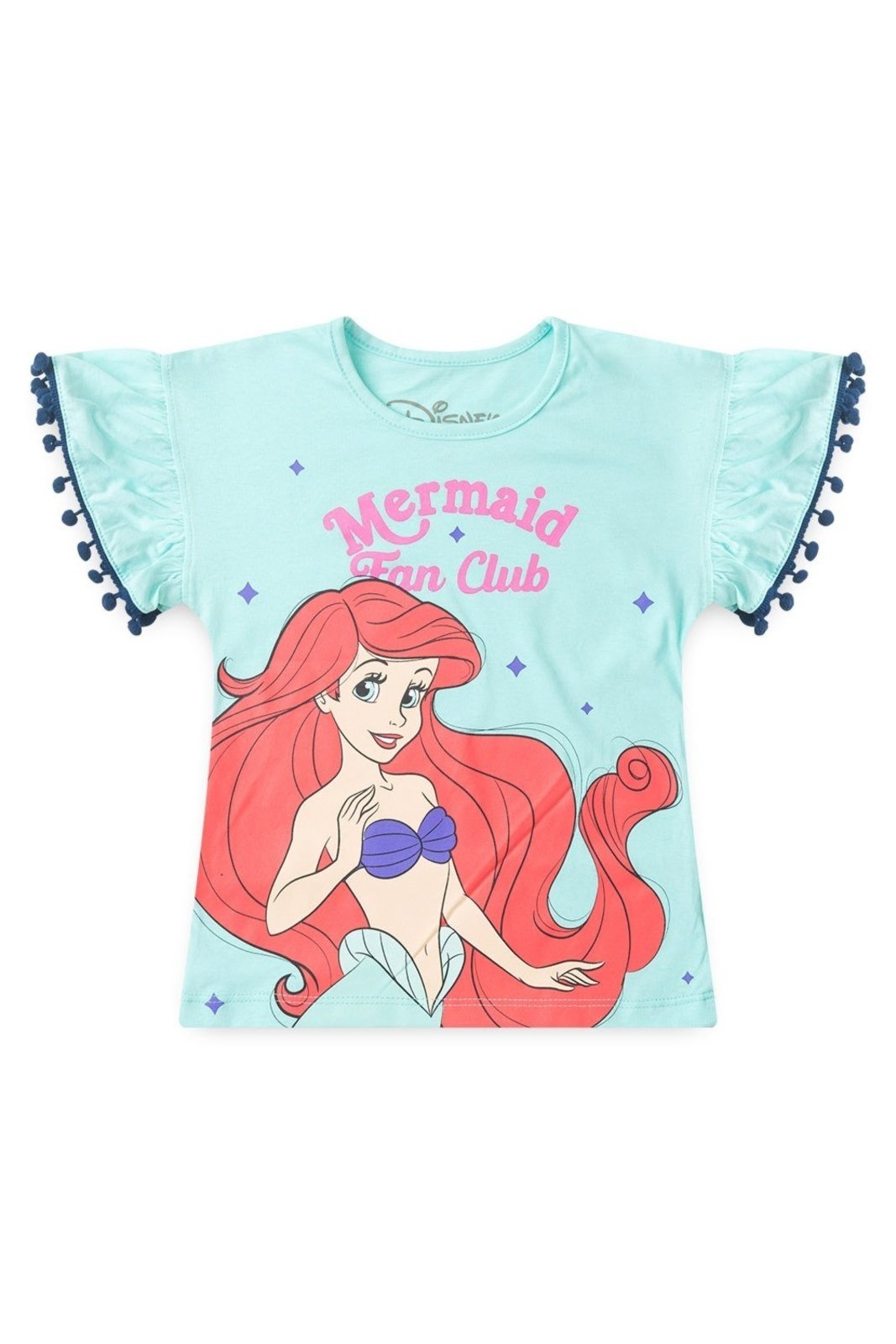 Vista 3 Infantil - Conjunto Disney Feminino Blusa e Saia Pequena Sereia Ariel verde Disney verde